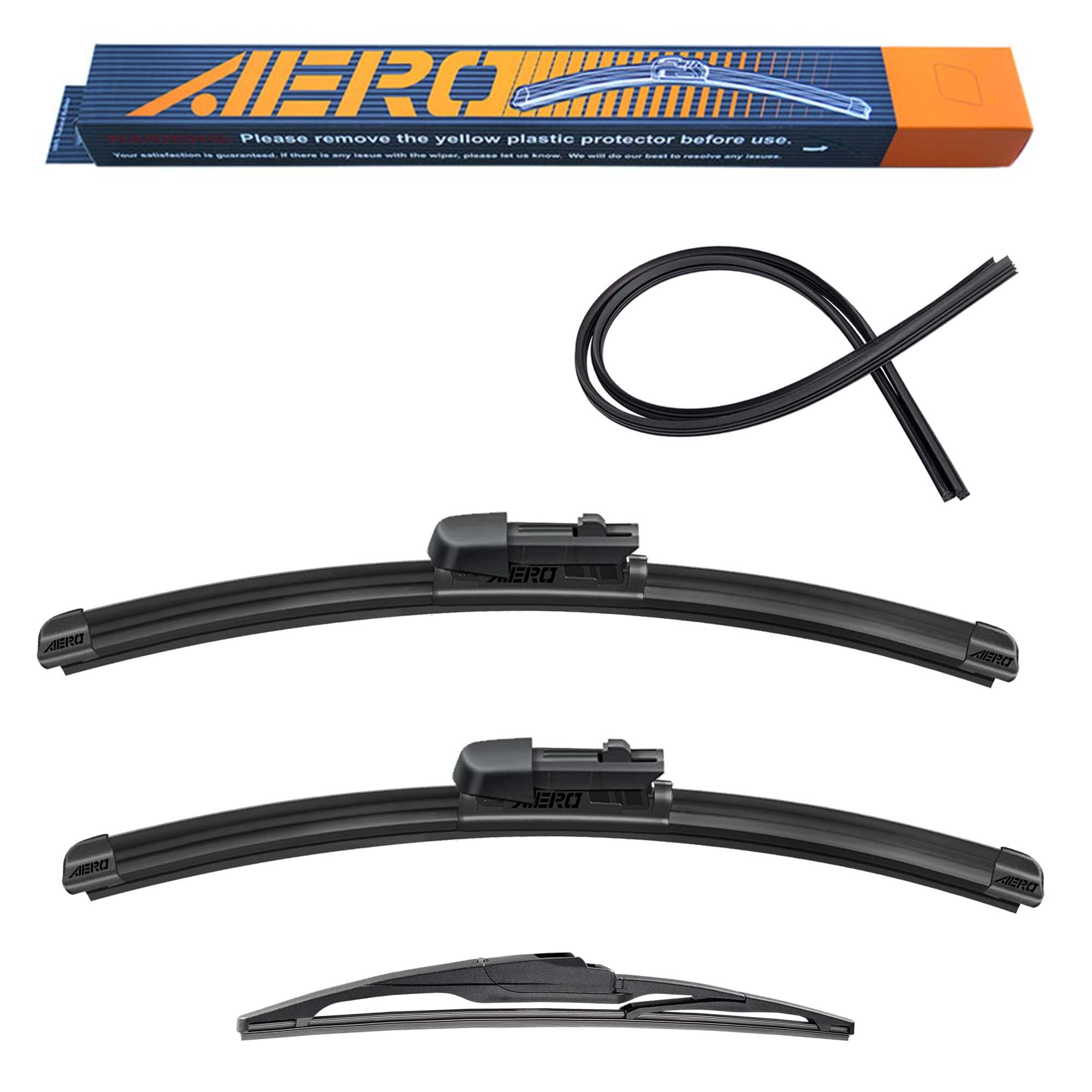 Aero Wipers Replacement For Honda Cr-V Crv 2024-2023, 24''+19'' Front + 10'' Rear, Premium All-Season Windshield Wiper Blades Wi