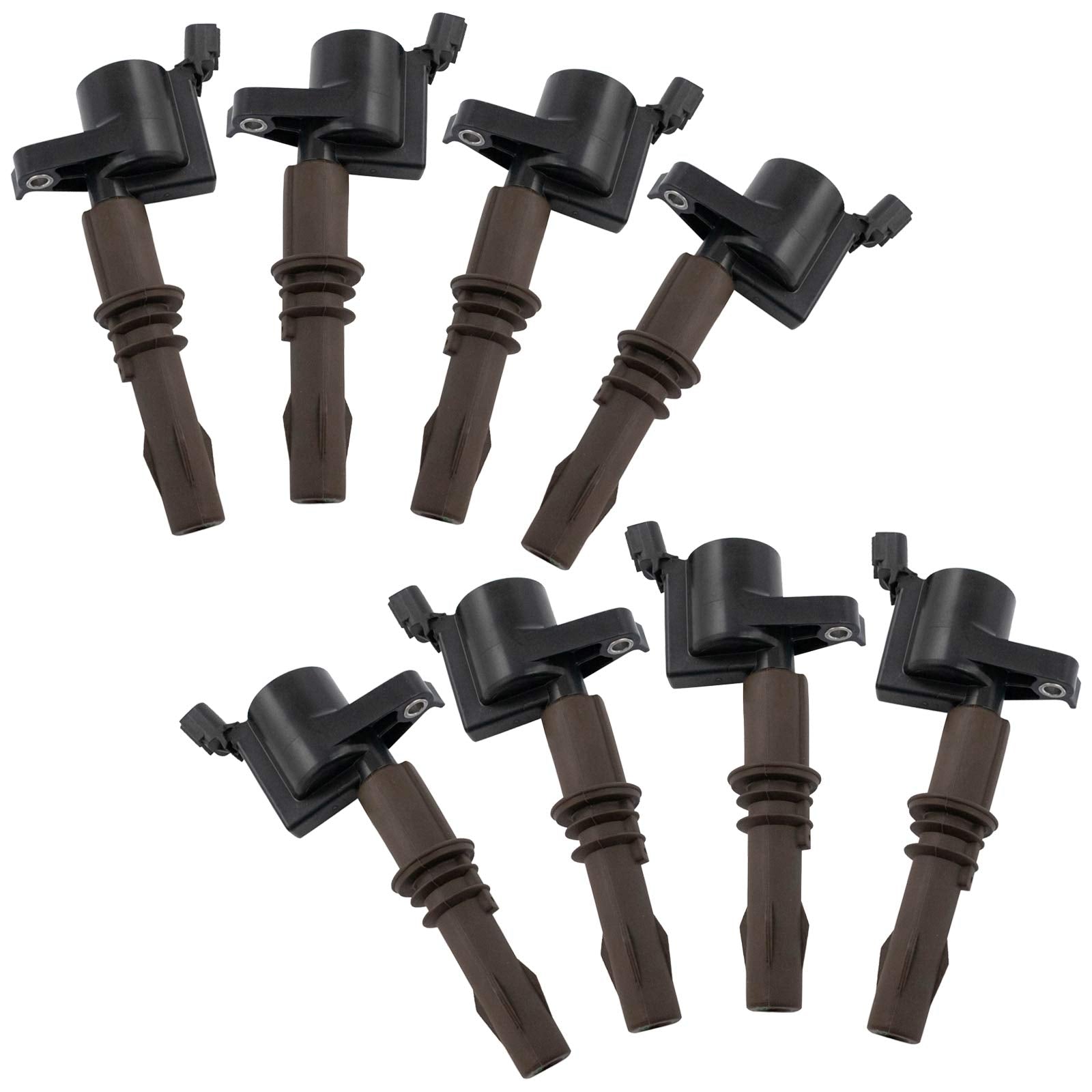Trq Ignition Coil Set Compatible With 07-21 Ford 08-14 Lincoln 08-10 Mercury