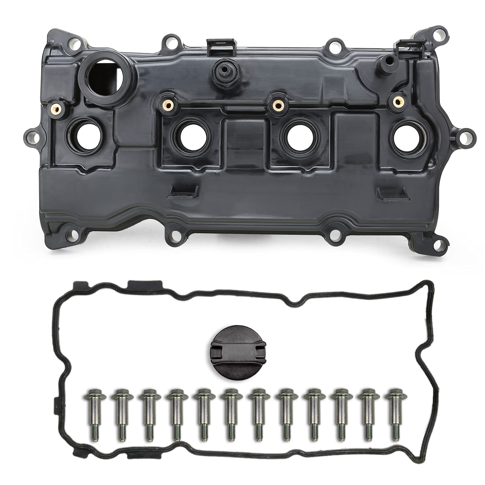 MITZONE Engine Valve Cover Compatible with 2014-2017 Nissan Altima Rogue Murano 2014 Pathfinder 2014-2017 Infiniti Qx60 2.5L Rep