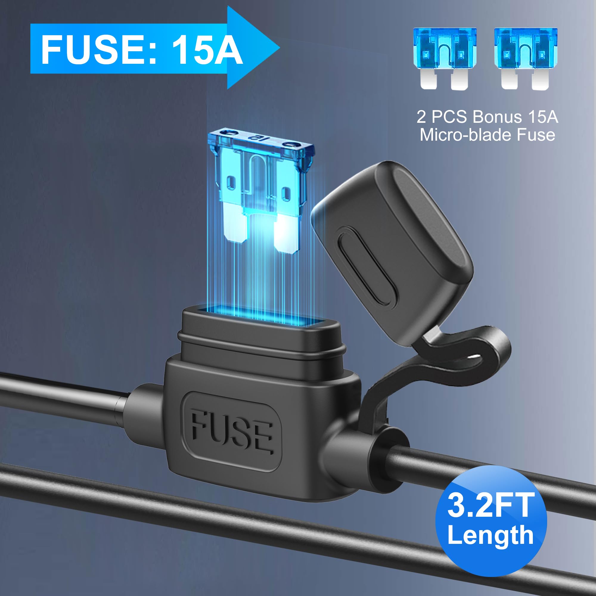 Cigarette Lighter Splitter 216W 4 Socket Car Cigarette Lighter Adapter Heavy Duty Truck Car USB Chager Multi Port USB C 12V/24V