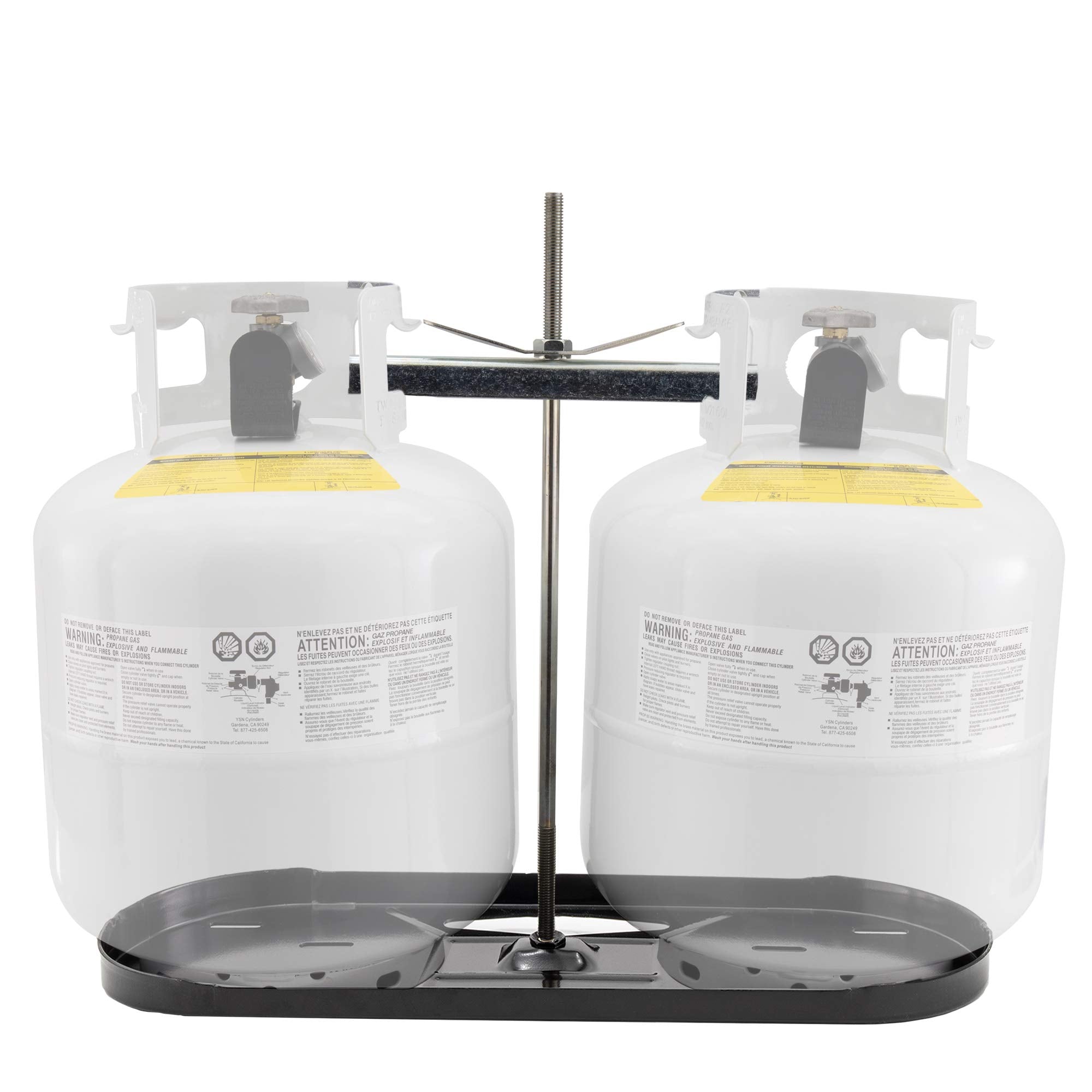 Recpro Rv Dual Propane Tank Mounting Rack | 20Lb Or 30Lb Lp Tank Options | Camper And Travel Trailer (20Lb Tank Kit)