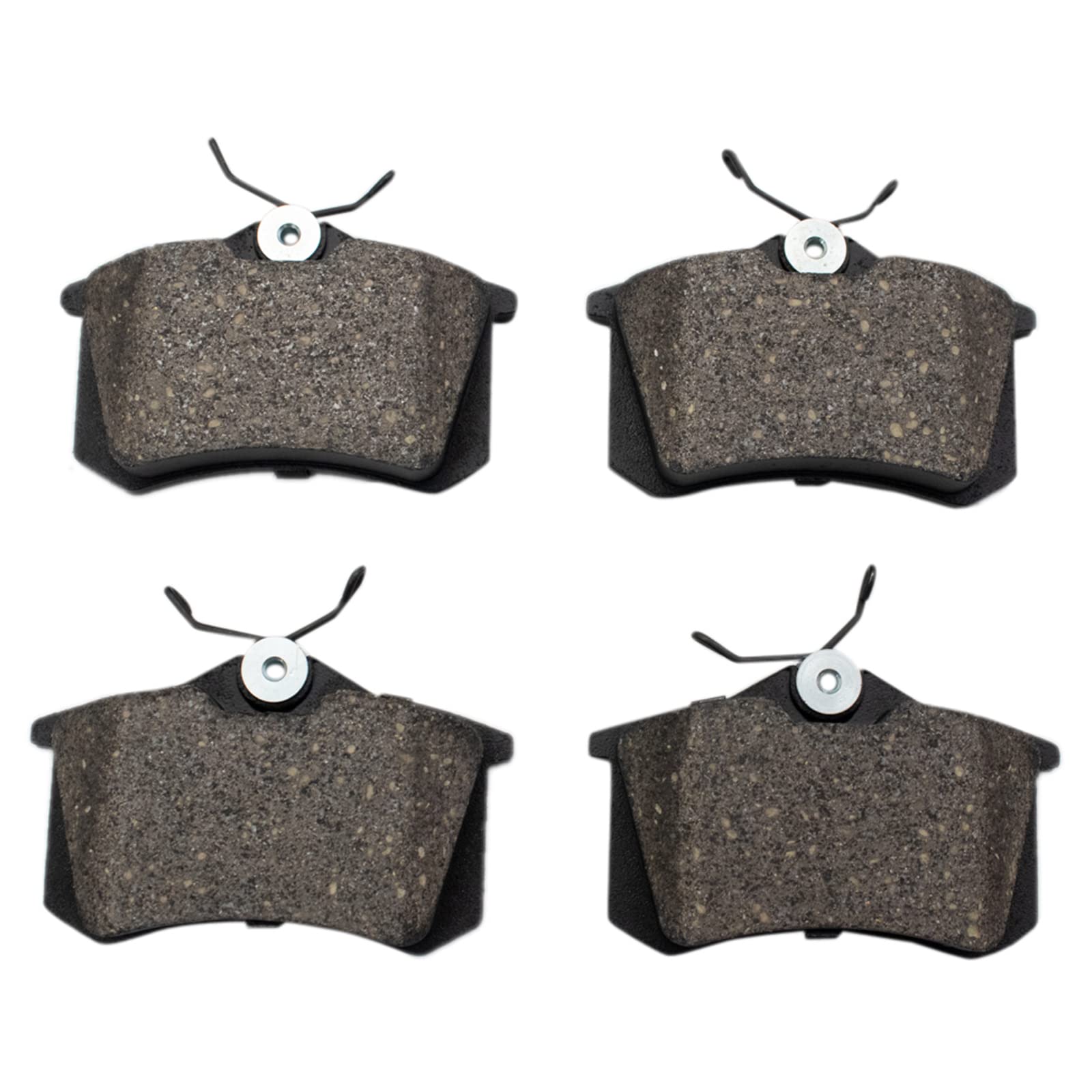 TRQ Rear Posi Ceramic Disc Brake Pad Kit Set for Audi Volkswagen