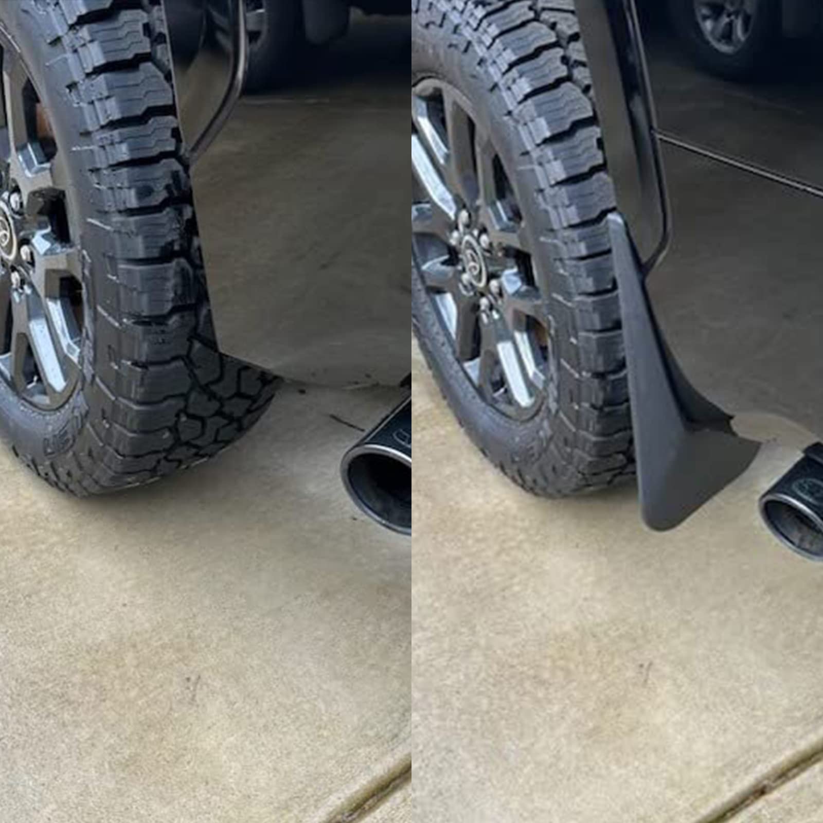 D-Lumina Mud Flaps - Compatible with 2022 2023 2024 2025 Toyota Tundra w/Hardware Kits - Heavy Duty All Weather Truck Splash Gua