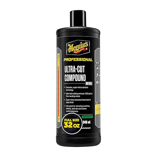 Meguiar's M105 Ultra-Cut Compound - 32 oz, Super-Micro Abrasive Technology for Fast Sanding Mark Removal