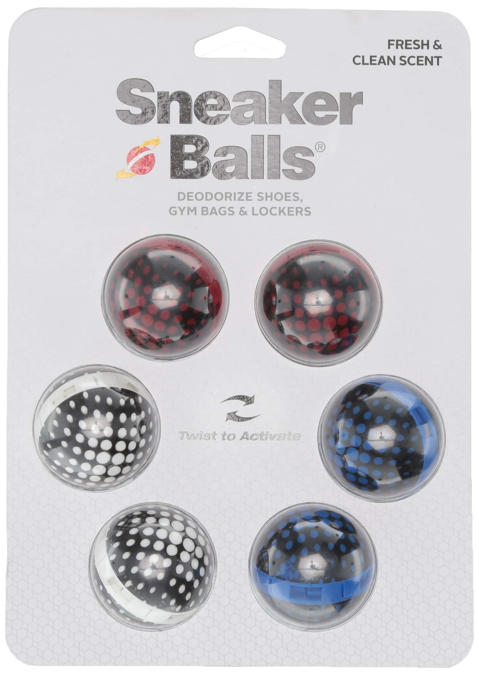 Sof Sole Sneaker Balls Shoe, Gym Bag, And Locker Deodorizer, 3 Pair, Matrix