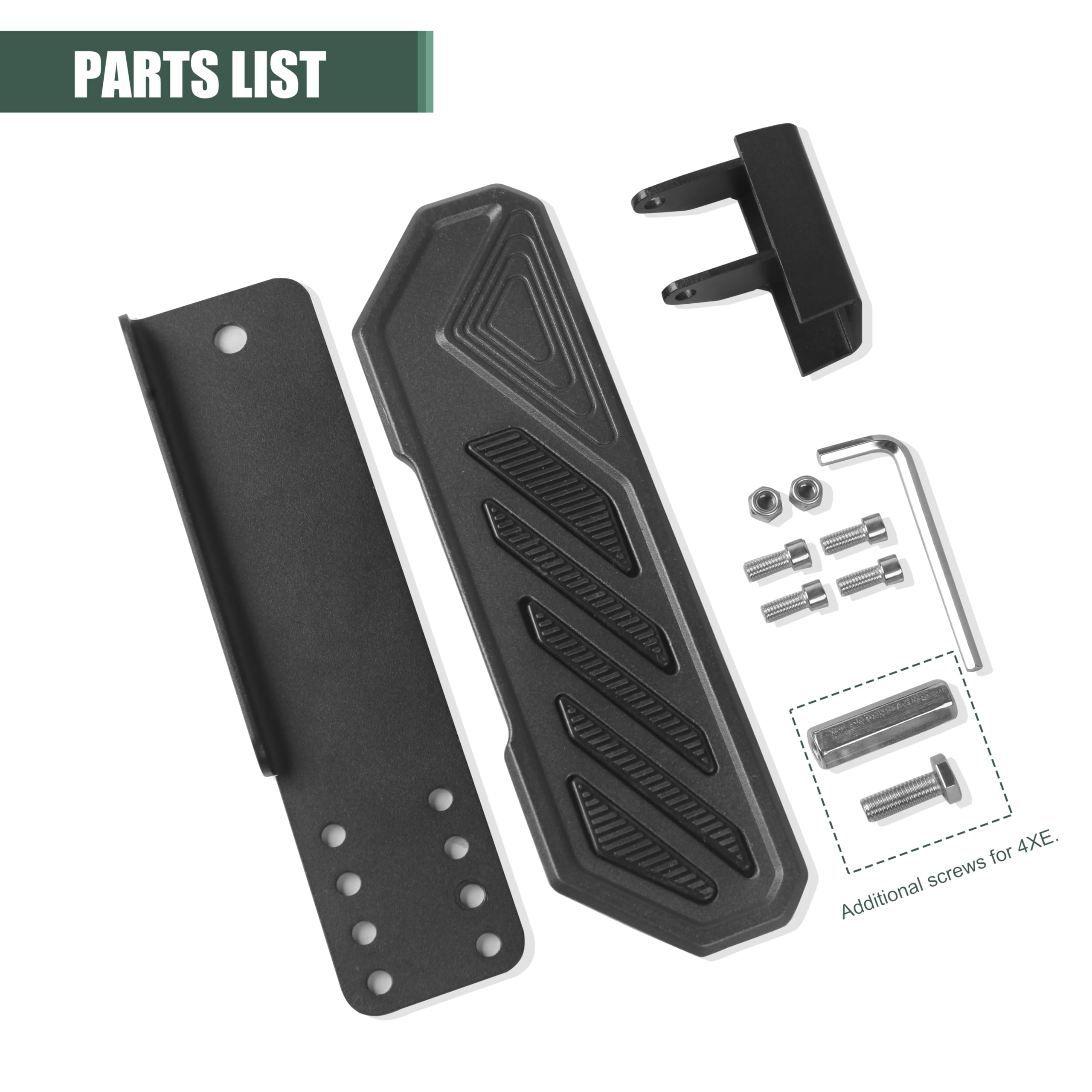 Phamyor Aluminum Dead Pedal Foot Rest Pad for 2018-2024 Jeep Wrangler JL JLU & Gladiator JT, Adjustable Left Side, Red