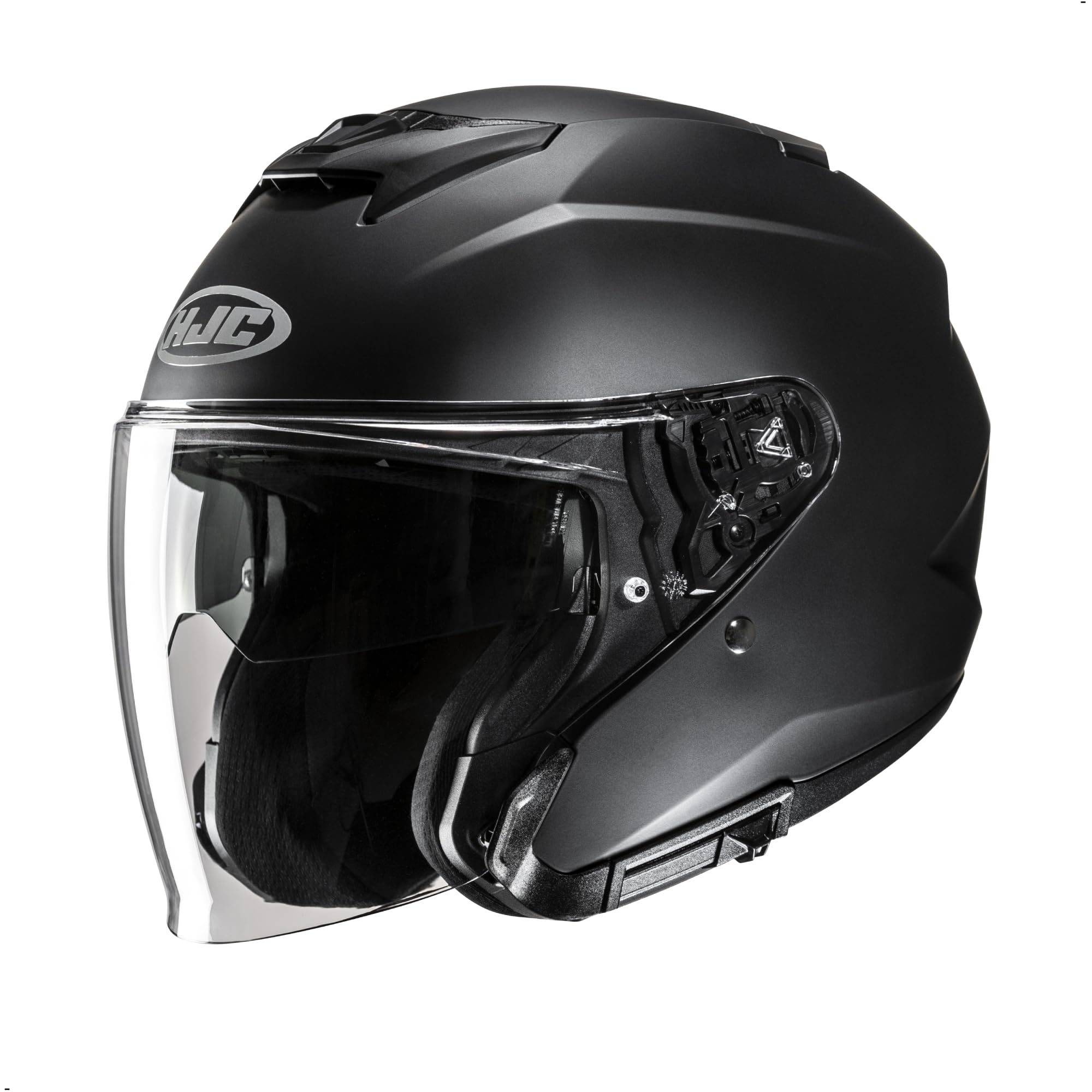 HJC i31 Solid Open Face Motorcycle Helmet, DOT Approved (Semi Flat Black, X-Small)