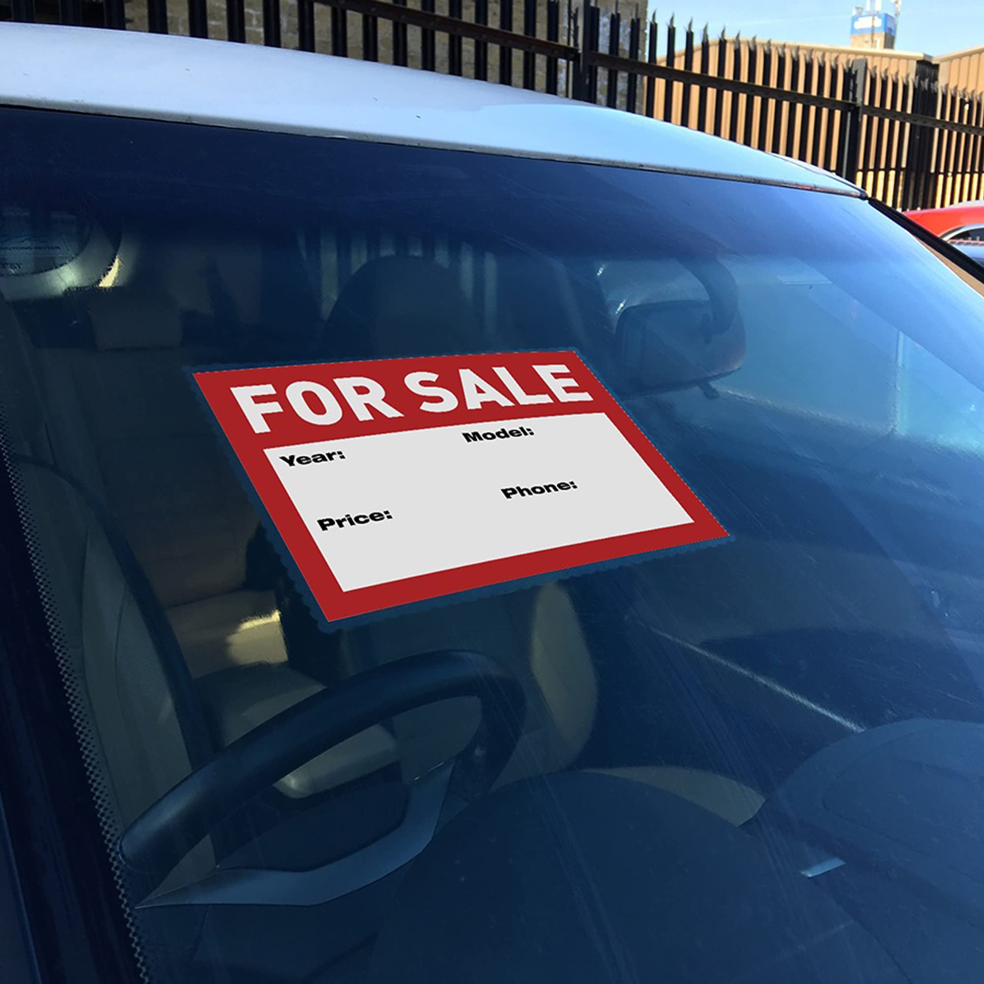 SMASMILE Windshield Sticker Applicator 5 Pack, 5"x7", Transparent PVC, Easy Application & Removal, Model SS-3JDT01