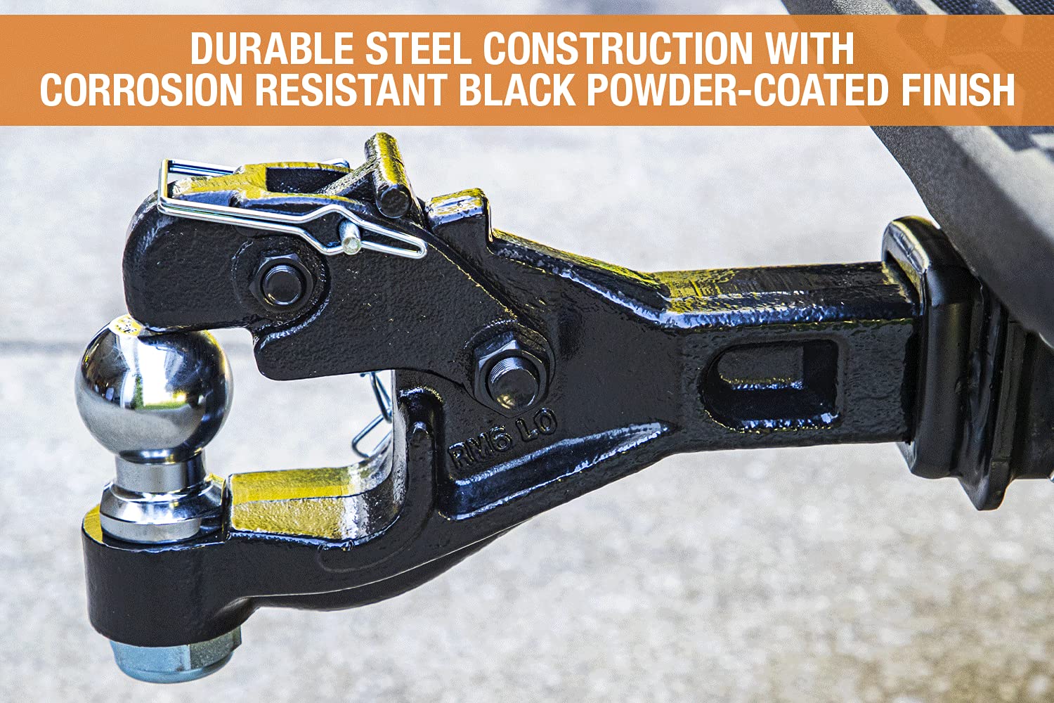 Buyers Products Rm62000 6-Ton Receiver Mount Combination Hitch With 2 Inch Ball , Black