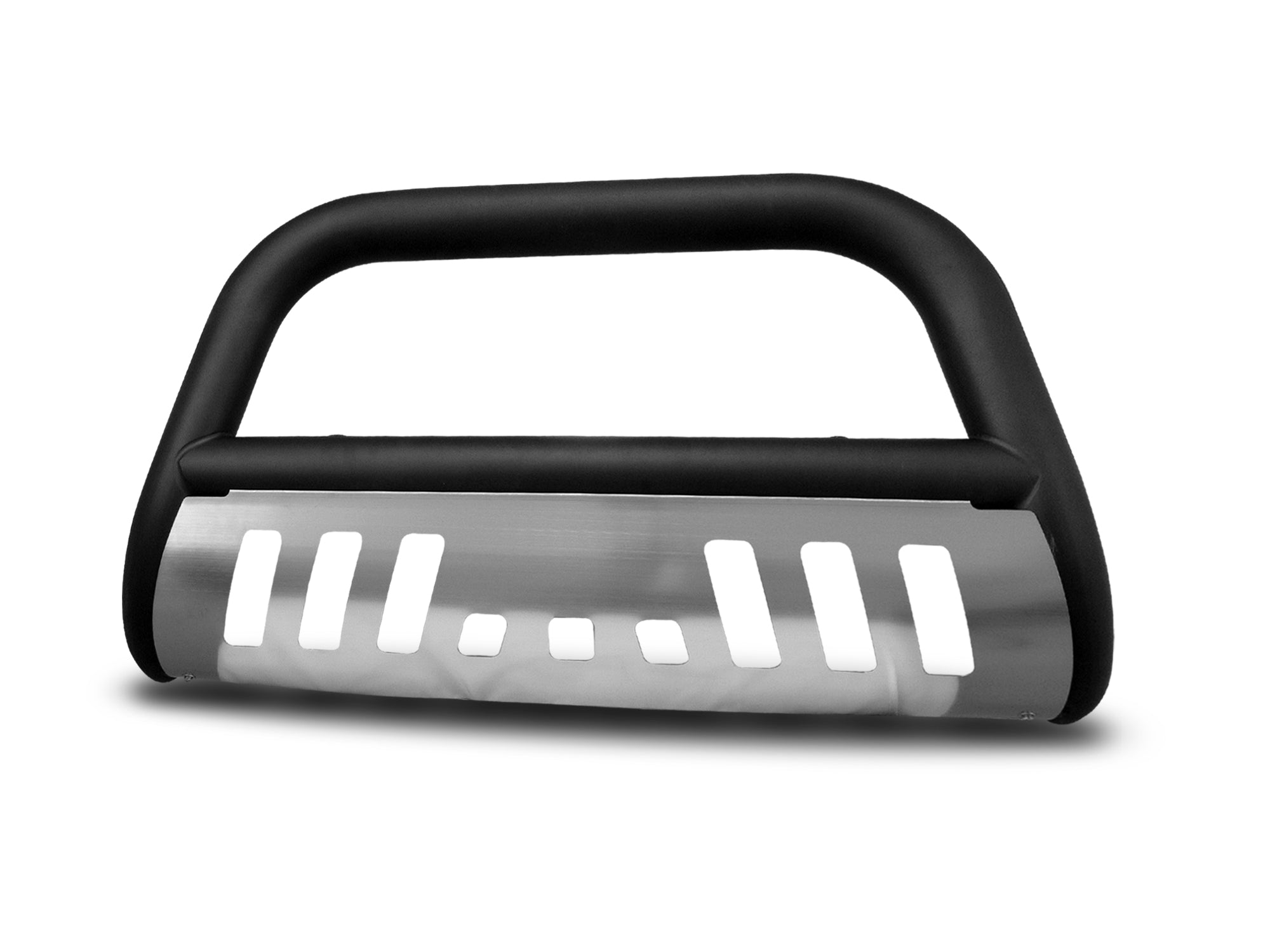 Armordillo 1999-2002 Chevy Blazer Classic Bull Bar - Matte Black W/Aluminum Skid Plate