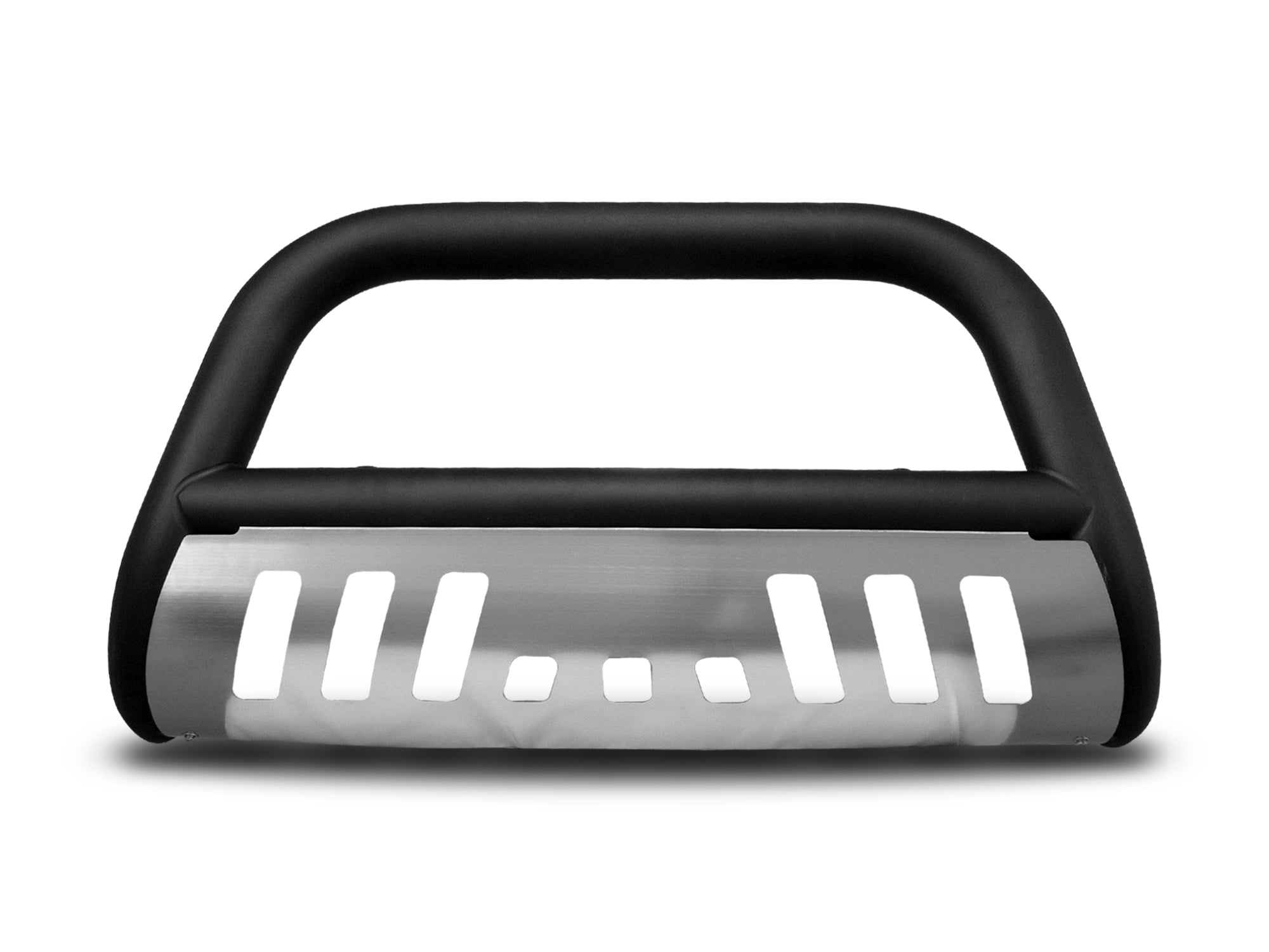 Armordillo 1999-2002 Chevy Blazer Classic Bull Bar - Matte Black W/Aluminum Skid Plate