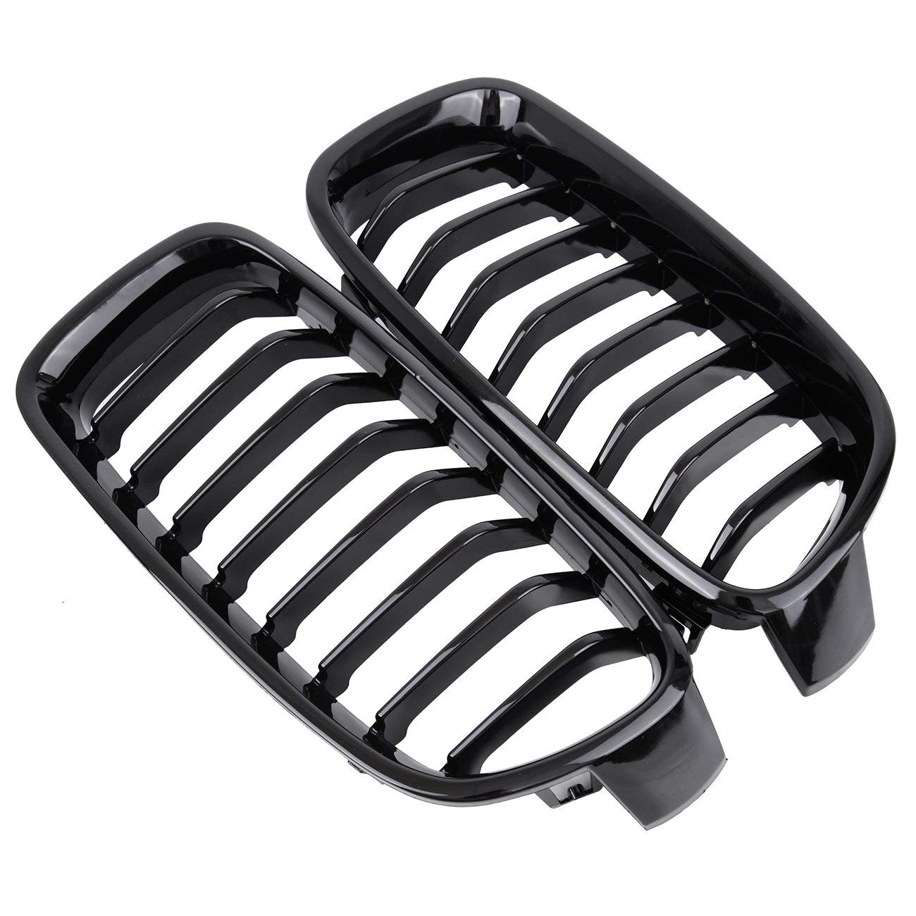 Zealhot F30 Grill - Front Kidney Grille For 2012-2018 Bmw 3 Series F30 F31 320I 328I 328D 330E 330I 335I 340I (Gloss Black-Singl