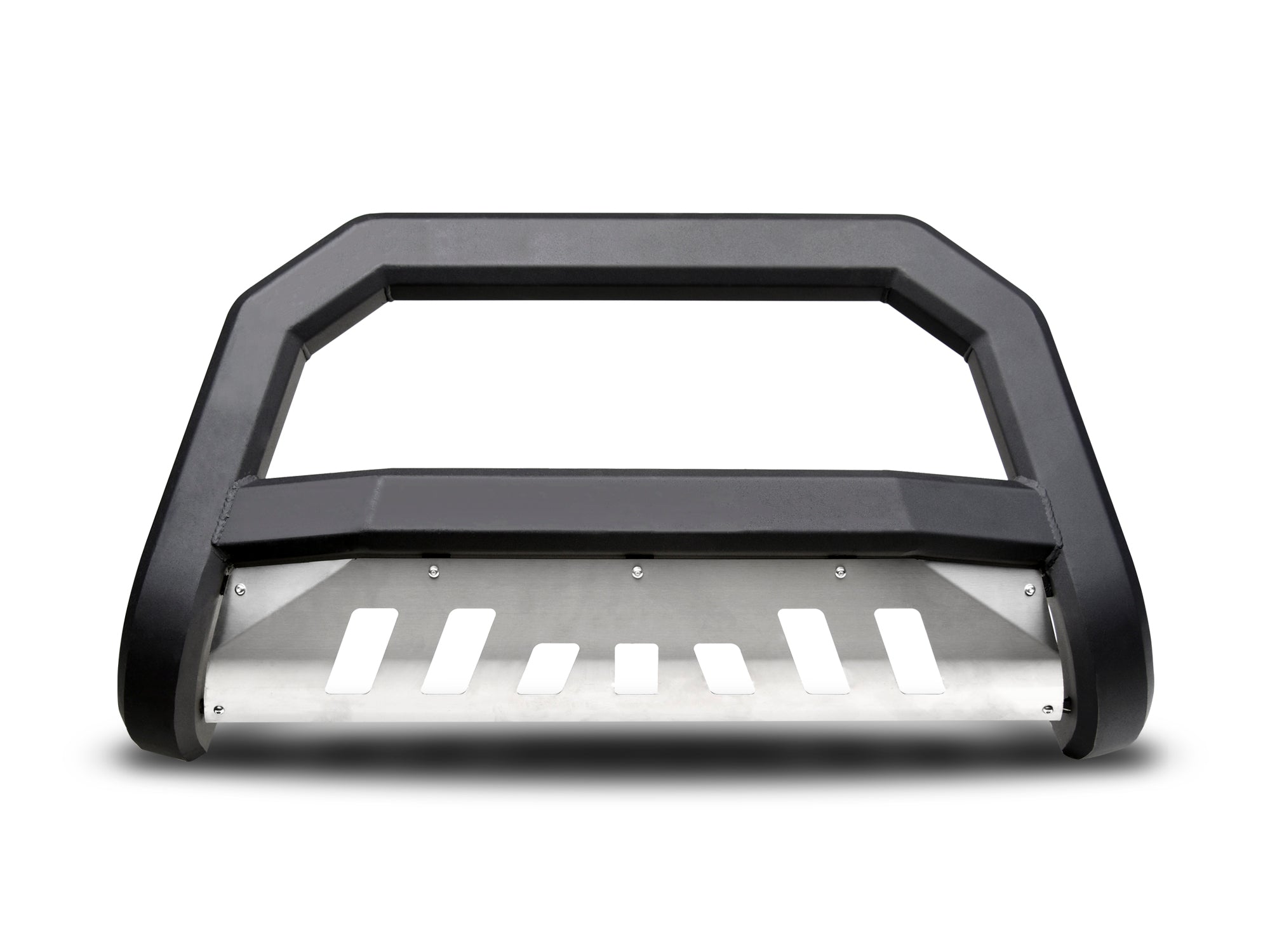 Armordillo 2001-2004 Nissan Frontier Ar Series Bull Bar - Matte Black W/Aluminum Skid Plate