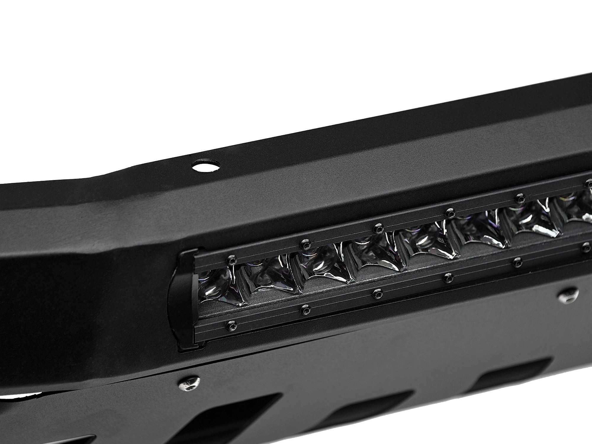 Armordillo 2007 Chevy Silverado 2500/3500 Ar Series Bull Bar W/Led - Matte Black W/Aluminum Skid Plate
