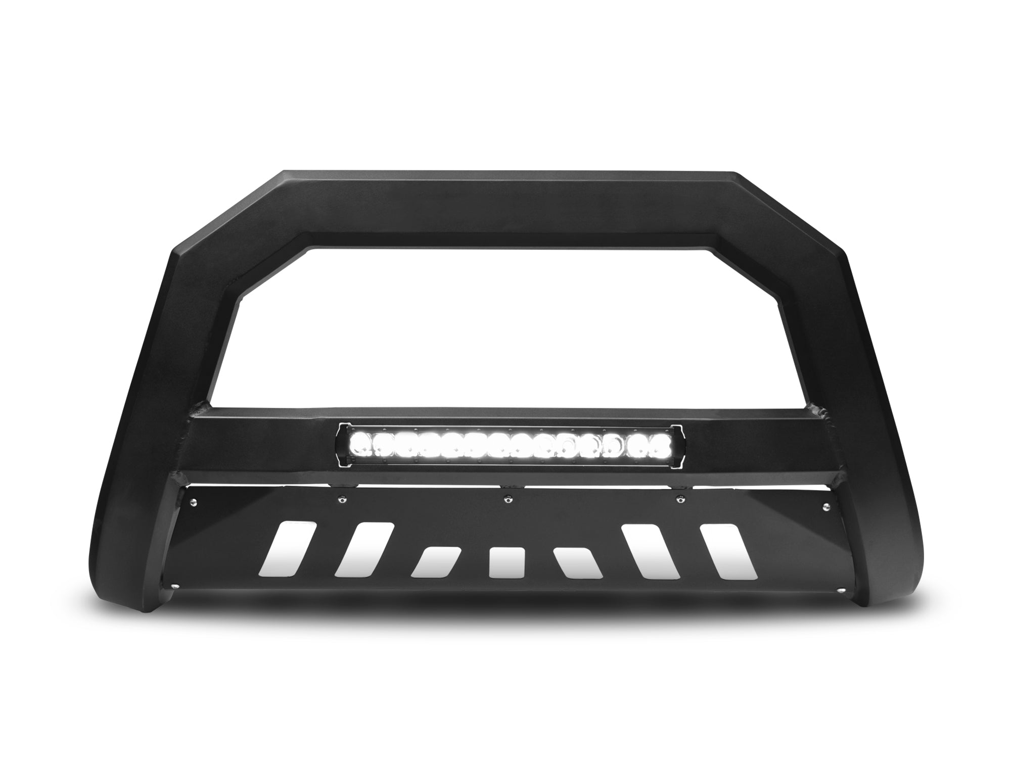 Armordillo 2015-2019 Chevy Colorado Ar Series Bull Bar W/Led - Matte Black W/Aluminum Skid Plate