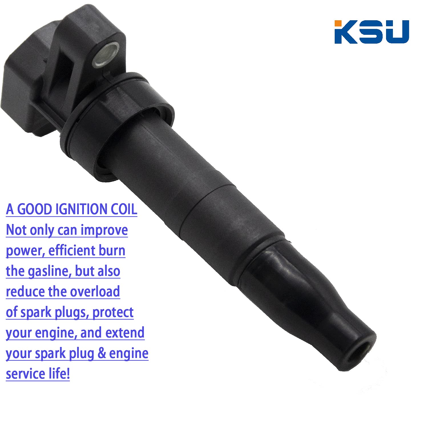 KSU Coil pack & Spark Plug compatible with Hyundai Santa fe 3.3L & 3.5L V6 2010-2018