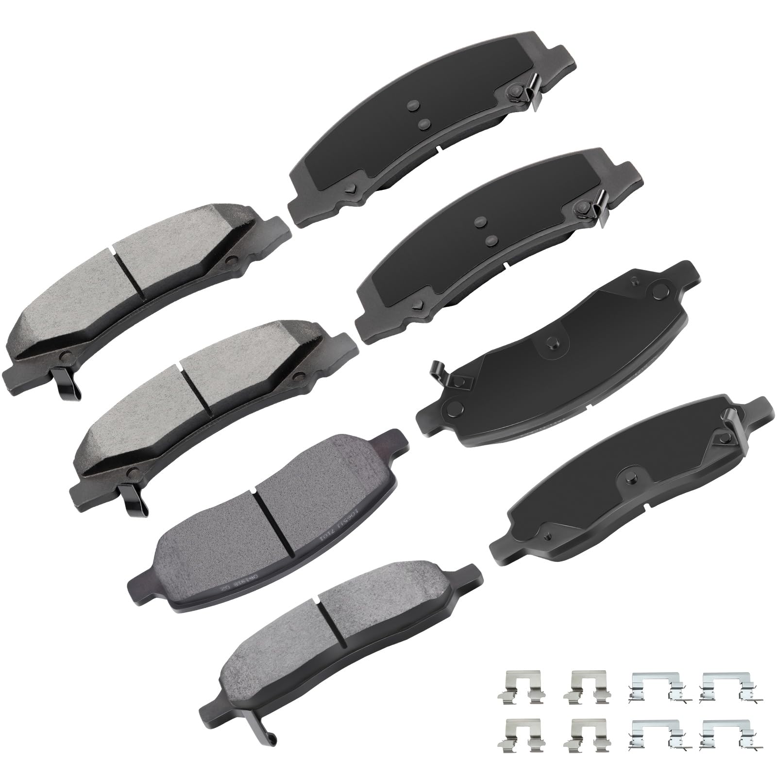 Cciyu D1159 D1172 Front & Rear Ceramic Disc Brake Pads Kit For Buick Lucerne 2006-2011,For Cadillac Dts 2006-2011 8Pcs