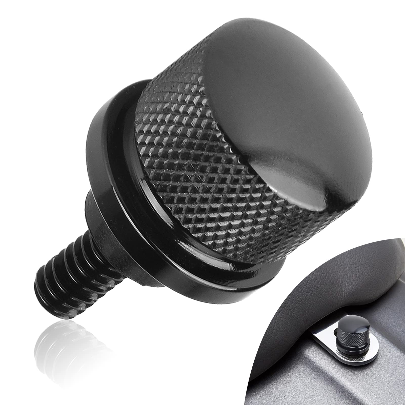 Hutexico Street Glide Sportster Seat Bolt For Harley, Motorcycle Rear Fender Knurled Screw For Dyna Sportster Softail Road Glide