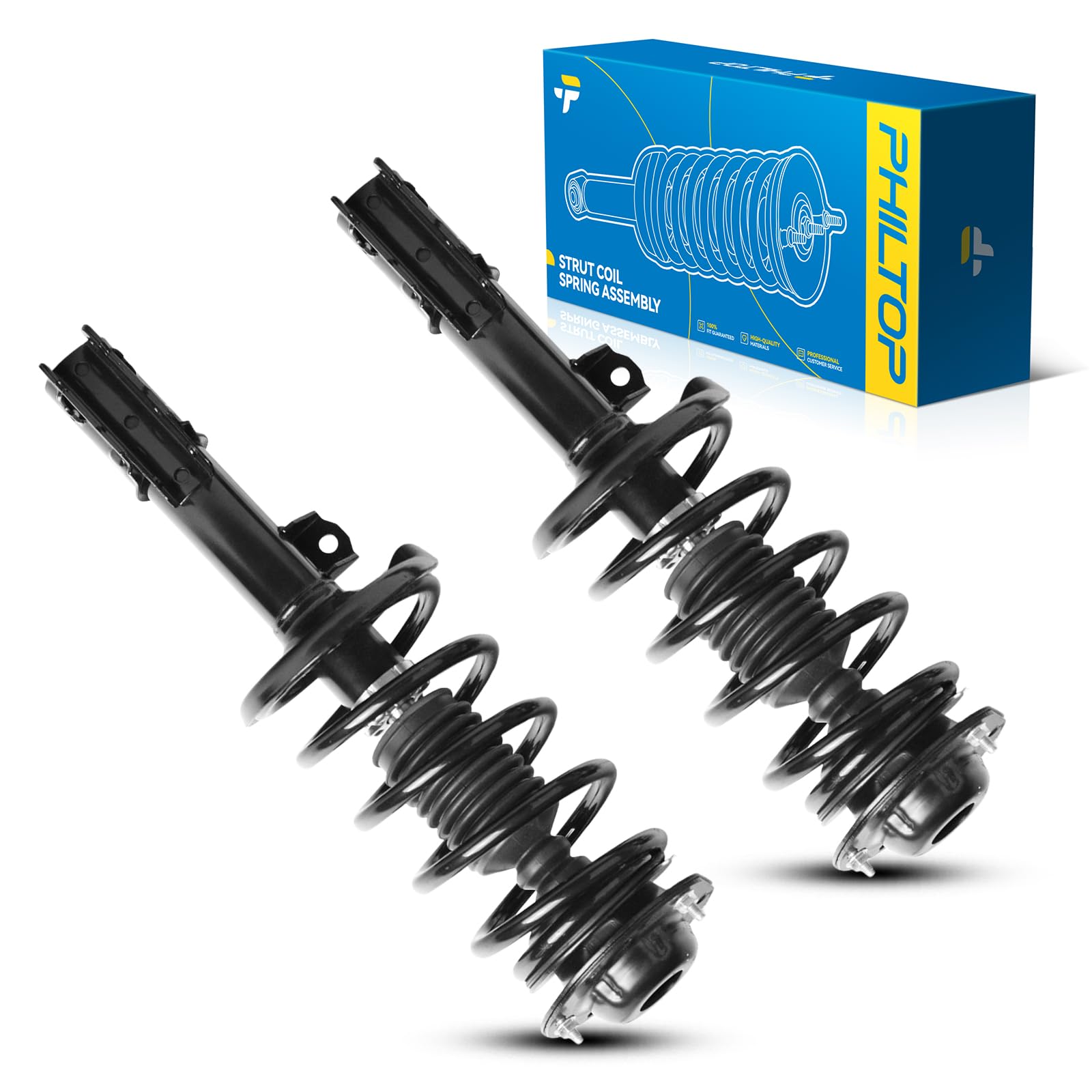 Philtop Front Struts Shock Absorber Fit For Malibu 2004 2005 2006 2007 2008 2009 2010-2012, G6 2005-2010, Aura 2007-2009, Quick