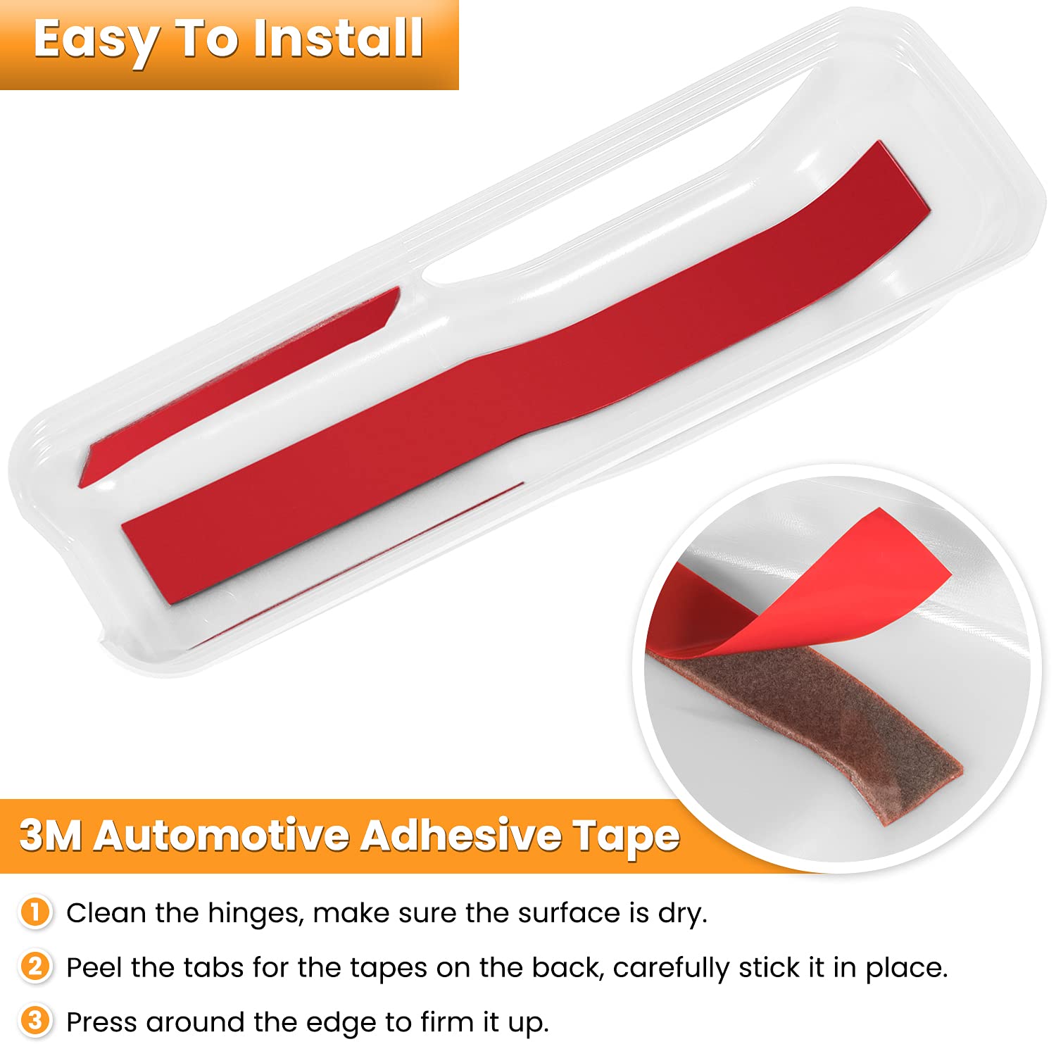 E-Cowlboy Engine Hood Hinge Cover Trim Exterior Accessories Decoration For 2018-2025 Jeep Wrangler Jl Jlu Sports Sahara Freedom