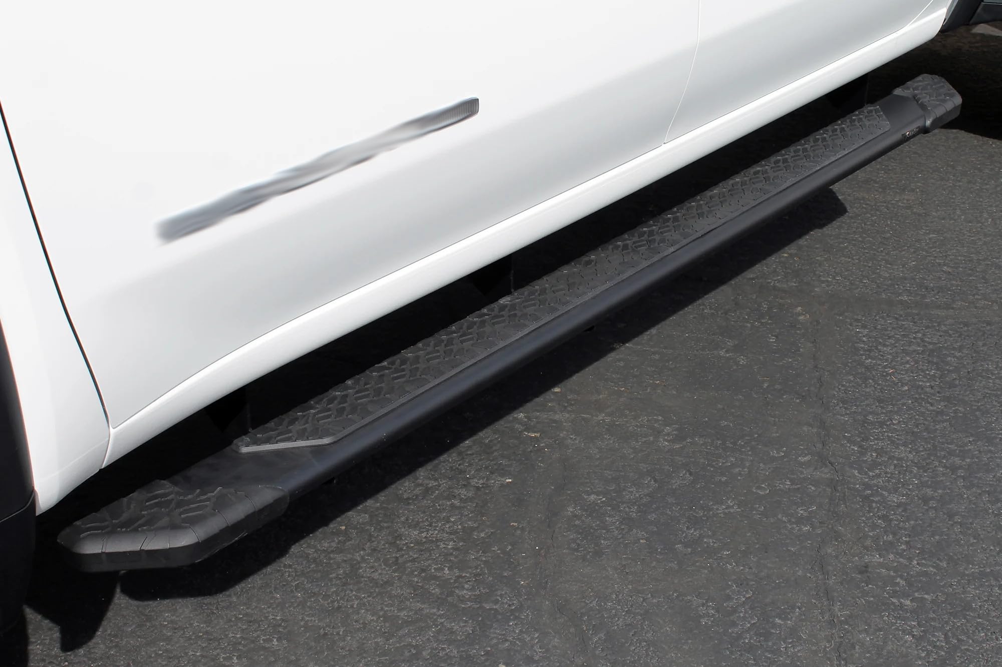 Raptor Series Running Boards Steps 5In Treadsteps Black Aluminum For Crew Cab 2019-2025 Silverado Sierra 1500 And 2020-2025 2500/3500 Hd