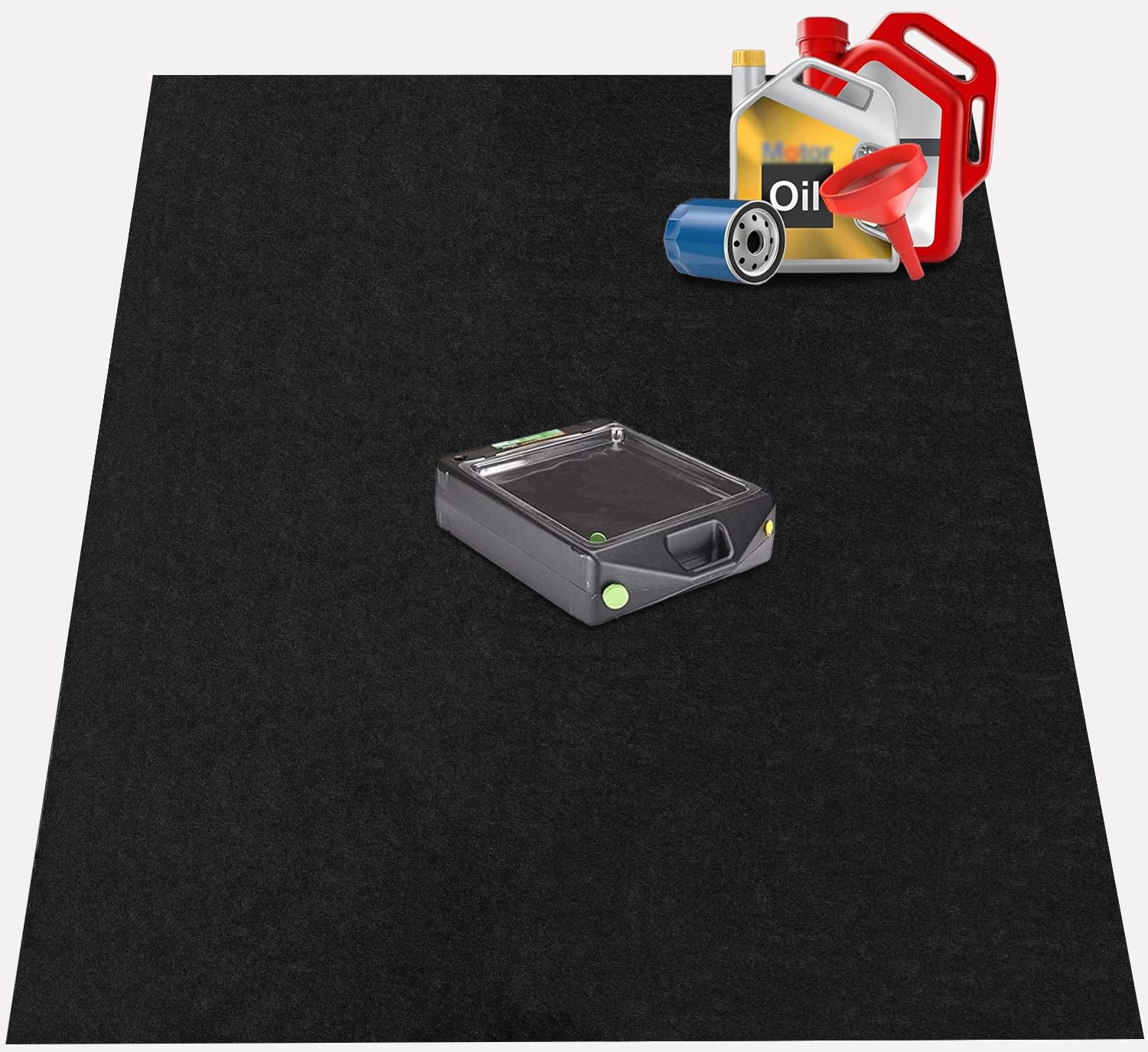 AiBOB Garage Floor Mat, 30 X 36 inches, Oil Spill Mat Under Car, Waterproof Backing Absorbent Pad Protects Floor, Durable, Reusa