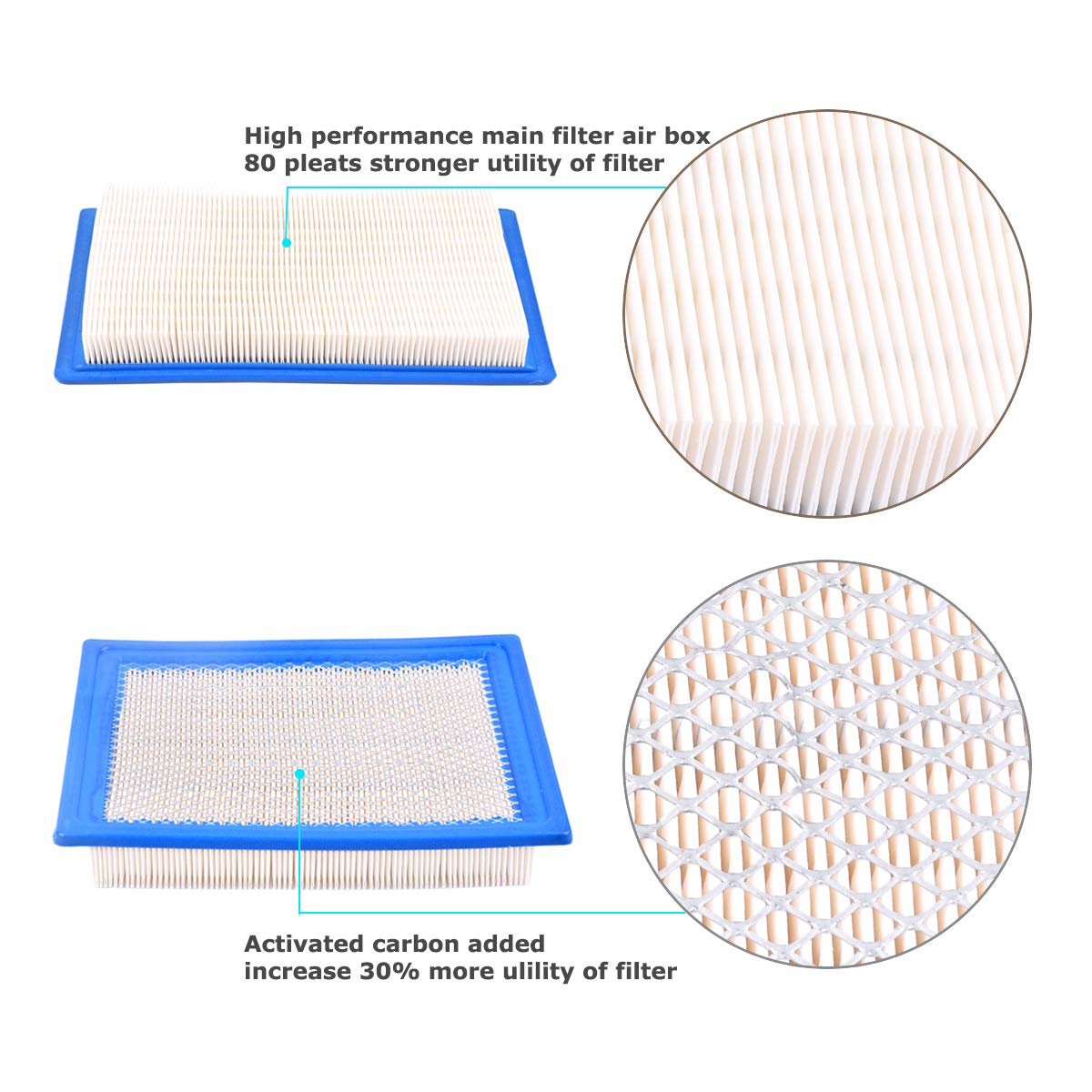 Air Filter 7081706 Fits Polaris 2012-2018 Ranger Xp 900 Ranger Crew Xp 1000, Rzr 570 Ranger Crew Diesel Cleaner Box Stock