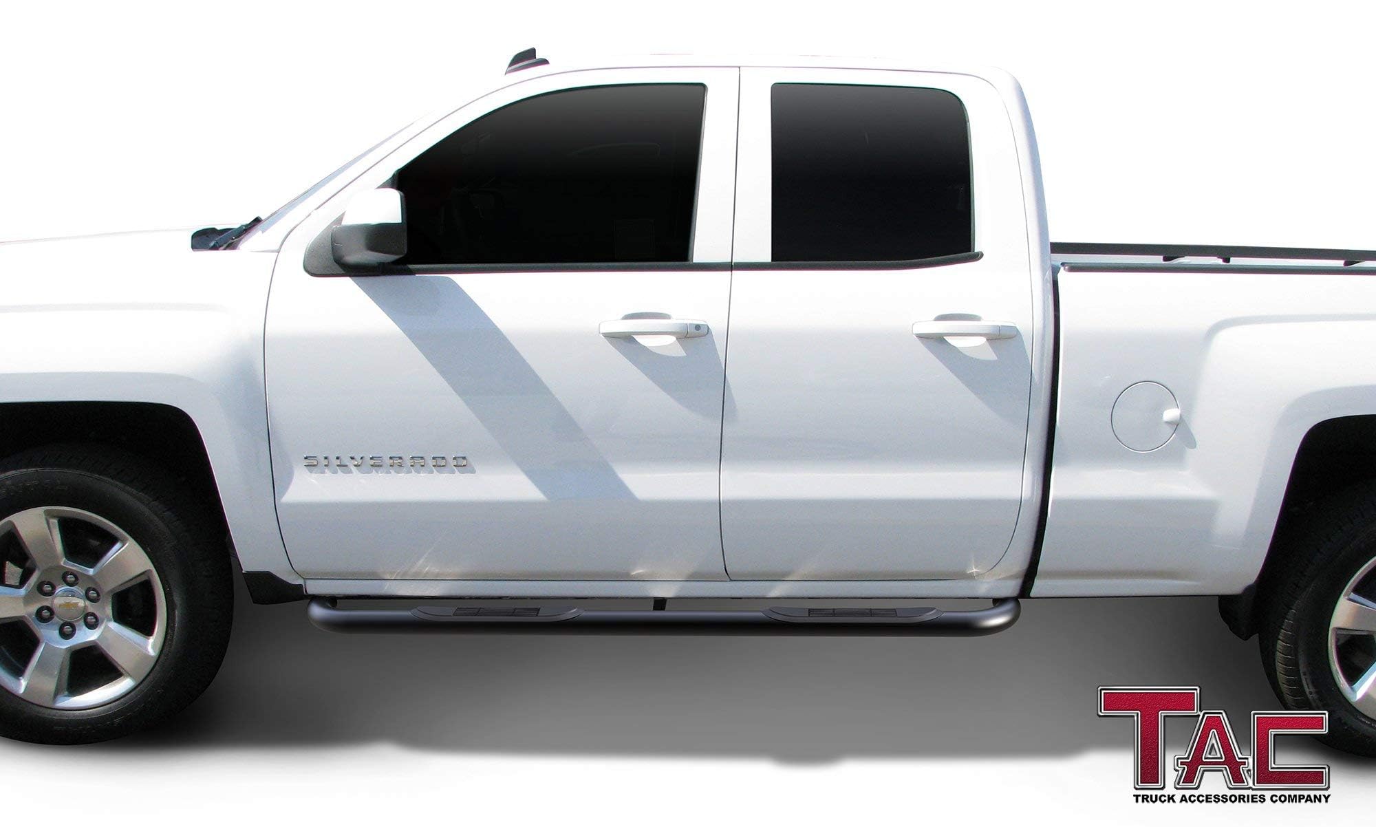 Tac Side Steps Fit Chevy Silverado/Gmc Sierra 1999-2018 1500 & 1999-2019 2500/3500 Extended/Double Cab (Excluding C/K Classic) (