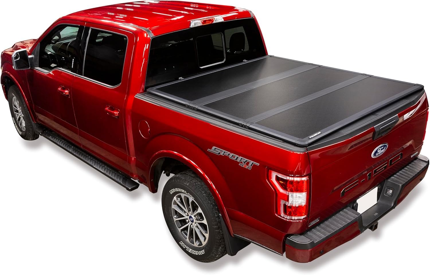 Leer Folditup | Fits 2014-2018 Gm Chevy Silverado/Gmc Sierra 1500 With 68 Bed | Hard, Quad-Folding, Low Profile Tonneau Cover