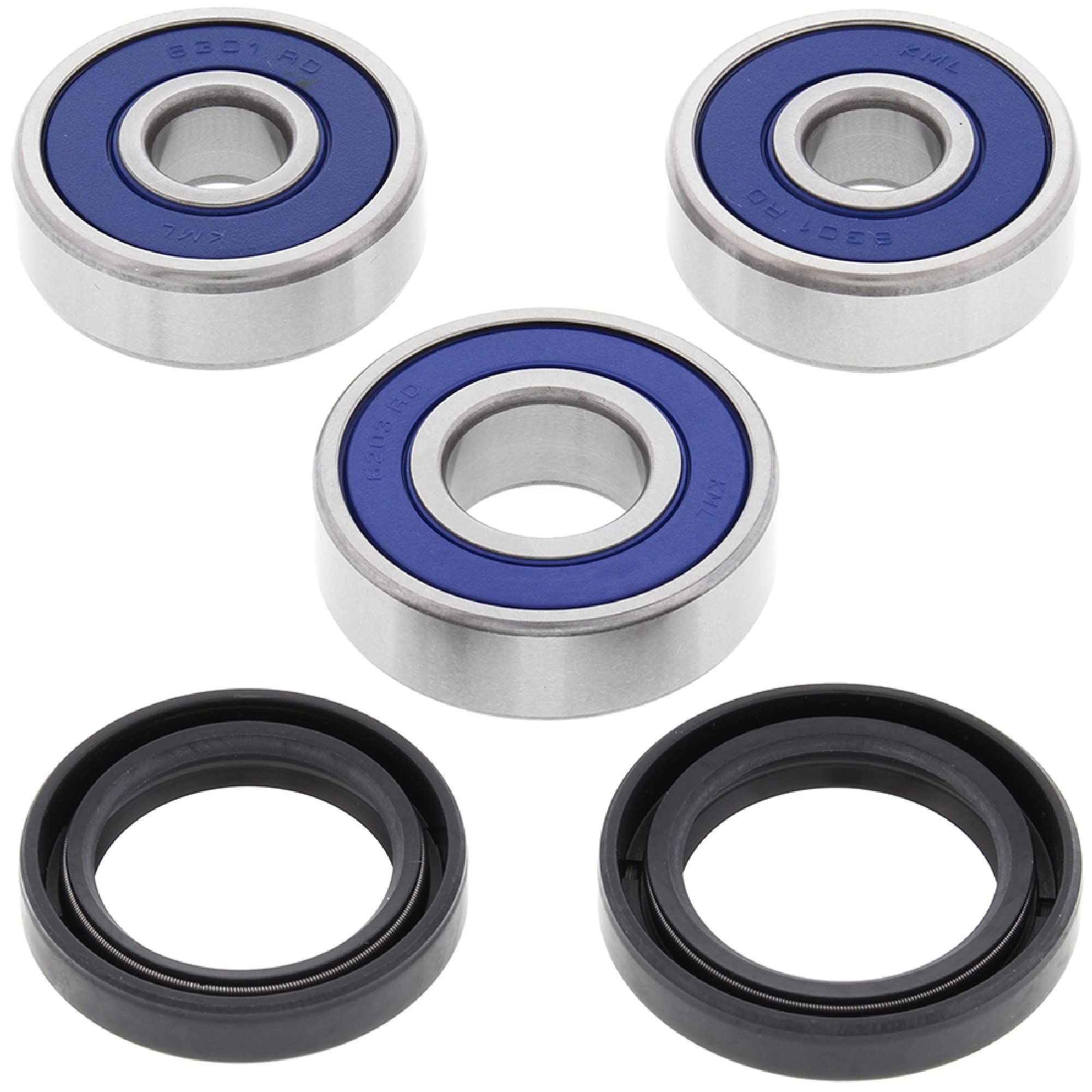 All Balls Racing Rear Wheel Bearing Kit 25-1600 Compatible with/Replacement for Honda CBF125 (Euro) 2009-2013, CBR125 2004-2010,