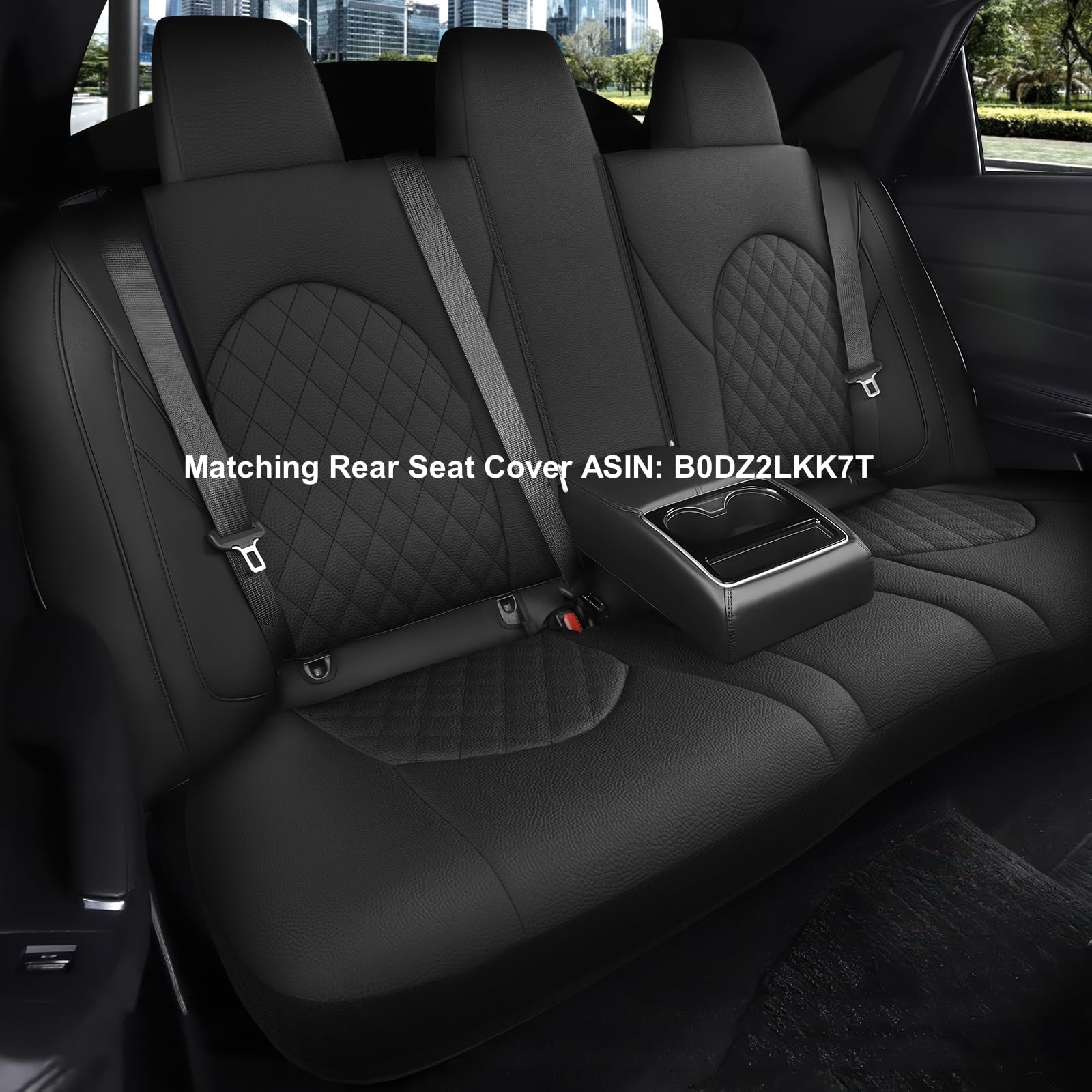 GIANT PANDA Custom Fit 2 Pack Front Car Seat Covers Fit for Toyota Camry 2018 2019 2020 2021 2022 2023 2024 LE,SE,SE Nightshade,