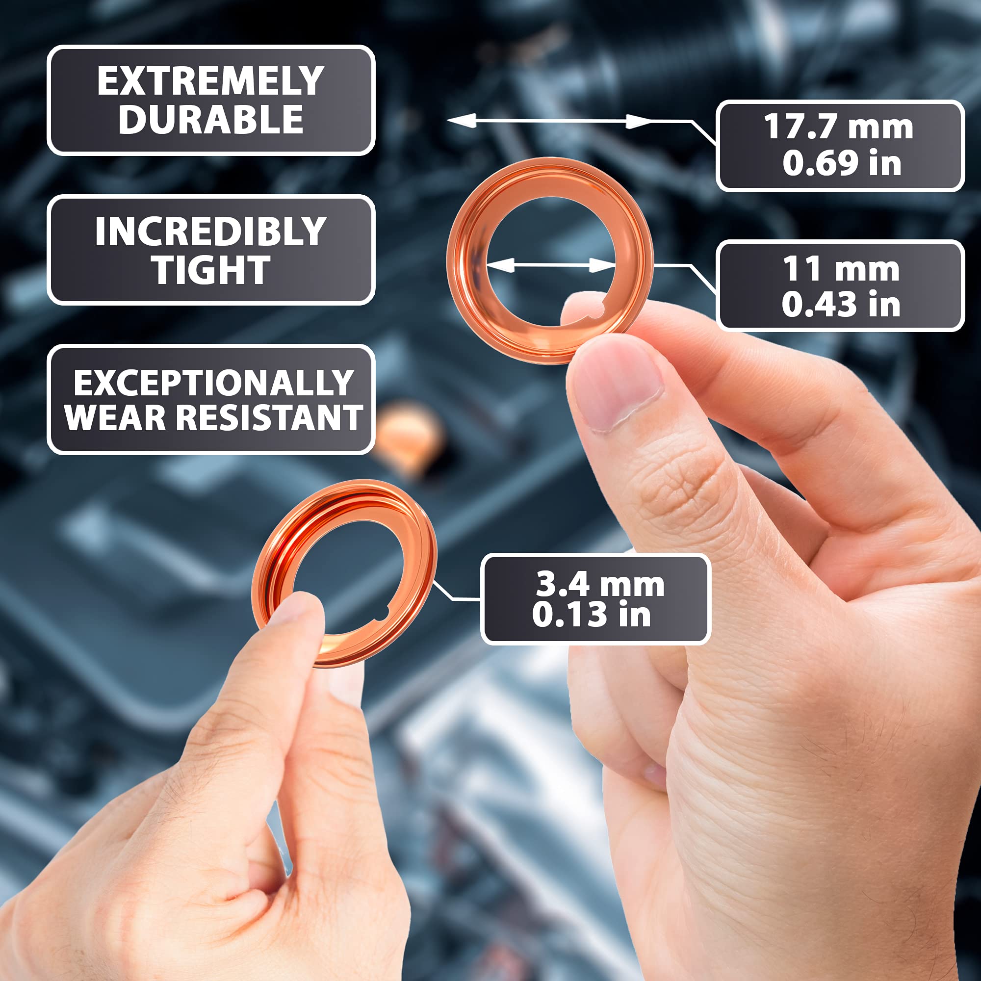 20Pcs Oil Drain Plug Gasket Washer Seal - 12Mm Crush Washer Oil Drain Plug Oem 11026-Ja00A Replacement For Nissan/Infiniti G35 G