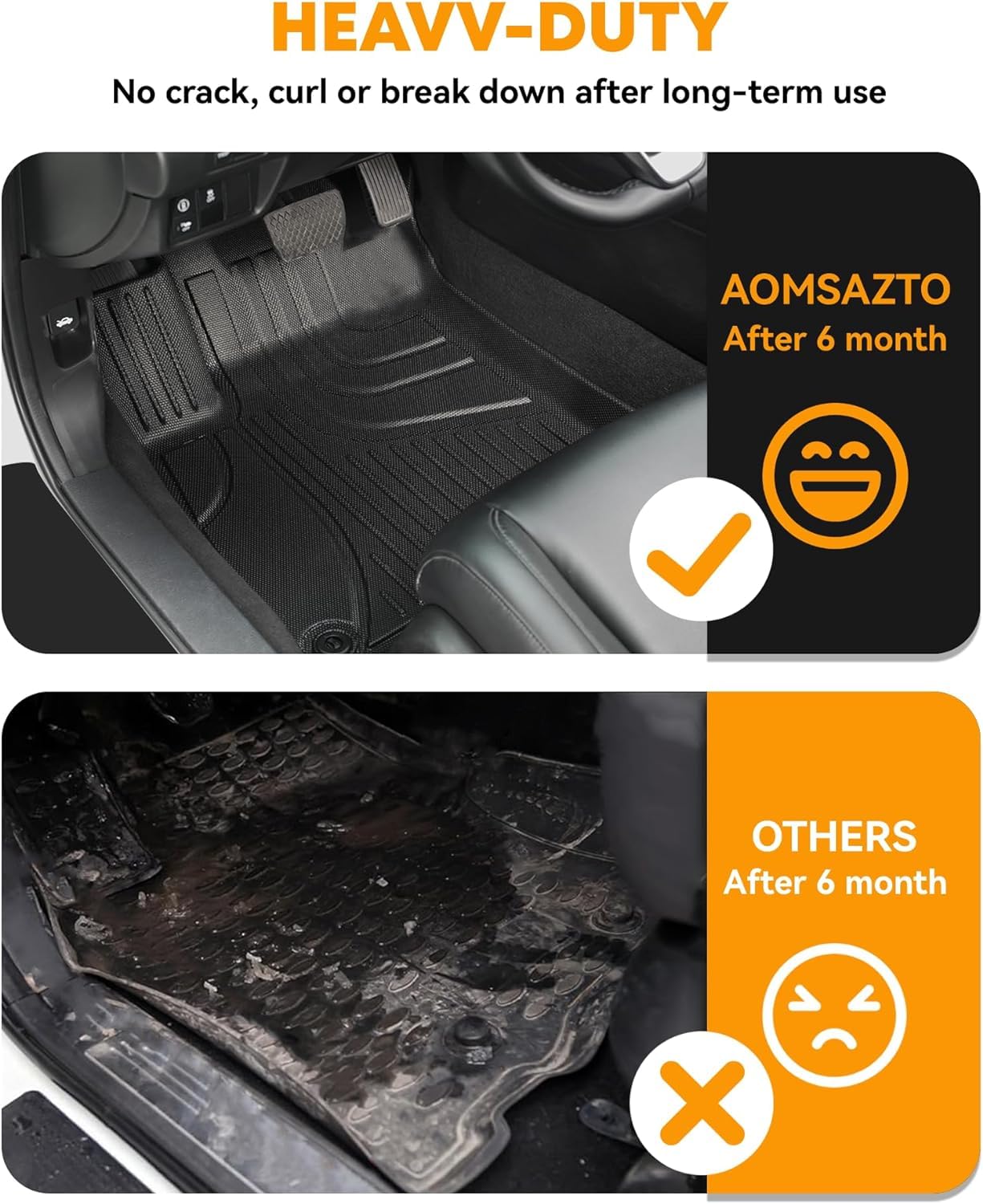Aomsazto Floor Mats Compatible With Toyota Land Cruiser & Lexus Gx550 2024 2025: All Weather Floor Liner Replacement For 2025 To