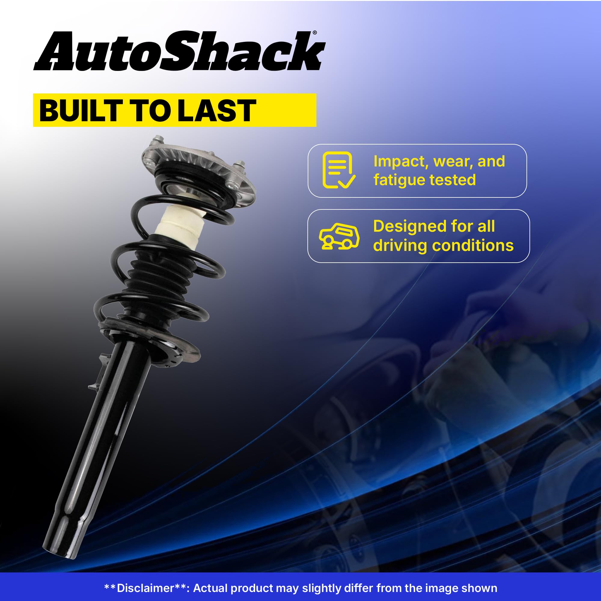 Autoshack Front Complete Struts Coil Springs Assembly Pair Of 2 Driver And Passenger Side Replacement For 2005-2010 Kia Sportage