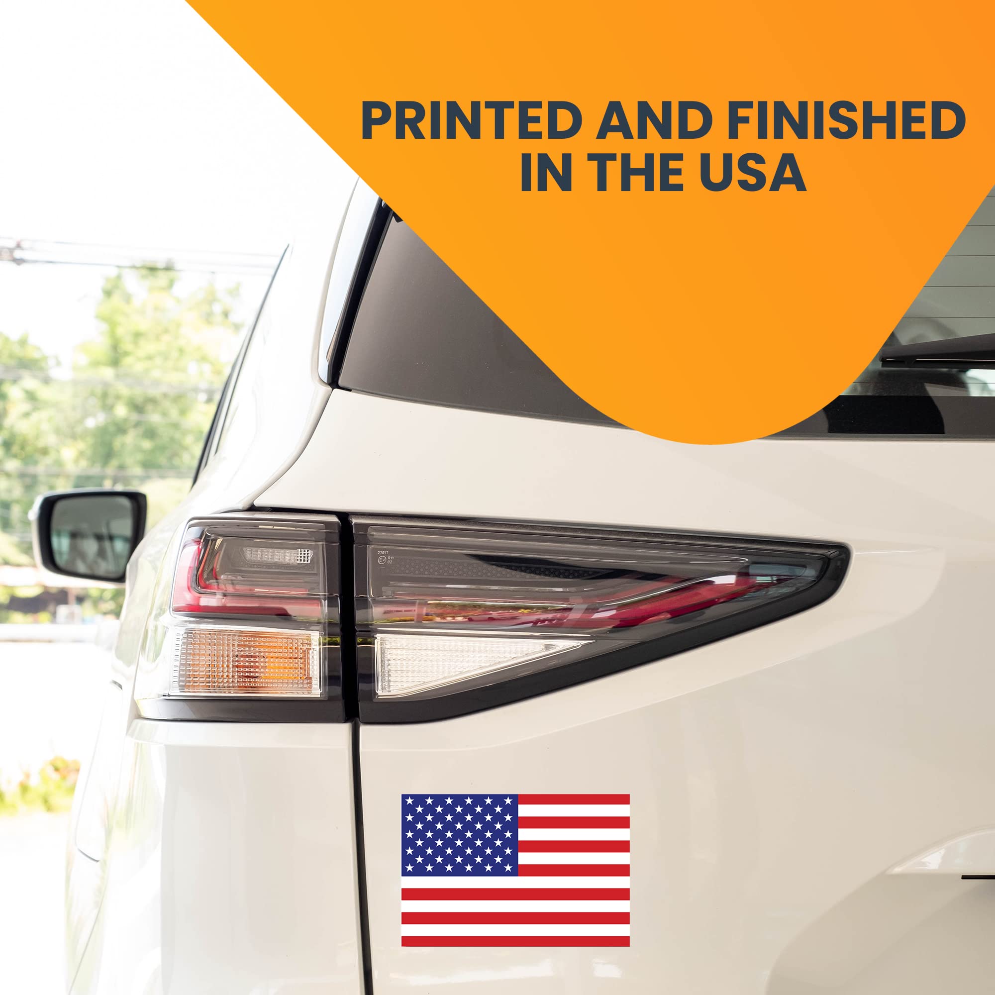 Magnet Me Up American Flag Magnet Decal, 4X6 Inches, 5 Pack, Red White And Blue, Heavy Duty Automotive Magnet For Car Truck Suv