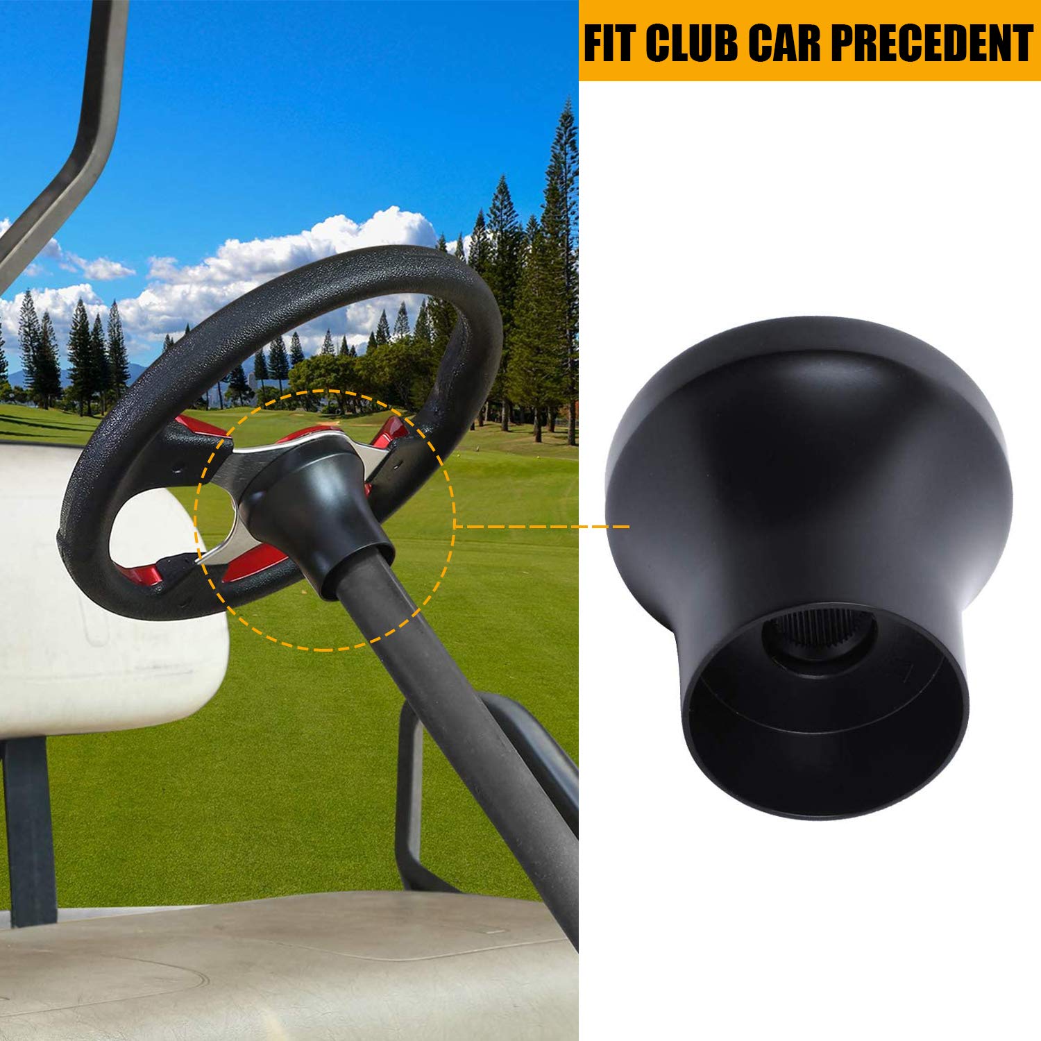 Club Car Precedent Golf Cart Steering Wheel Adapter Golf Steering Wheel Adapter For Club Car Precedent Golf Cart Steering Wheel