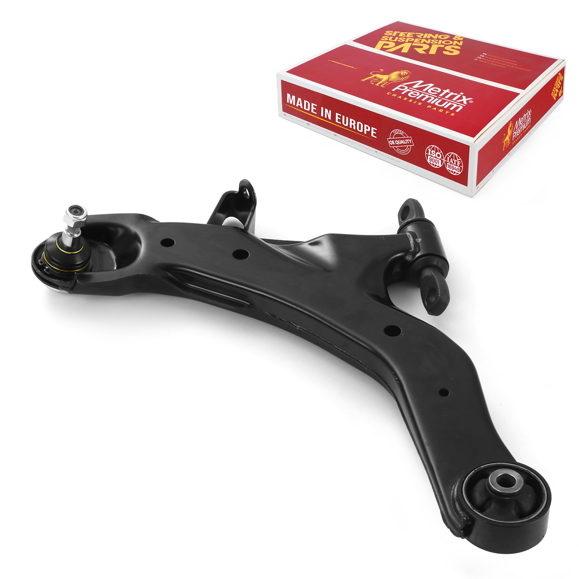 Metrix Premium Chassis Parts - Front Left Lower Control Arm W Ball Joint & Bushing Assembly Fits 2001-2006 Hyundai Elantra, Repl