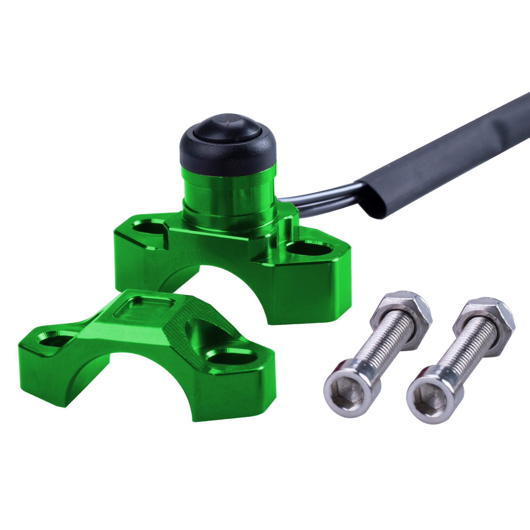Oraevy Cnc Universal Motorcycle Engine Stop Start Kill Switch Button With Mounting Backplate Compatible With Kawasaki Kx250 Kx45