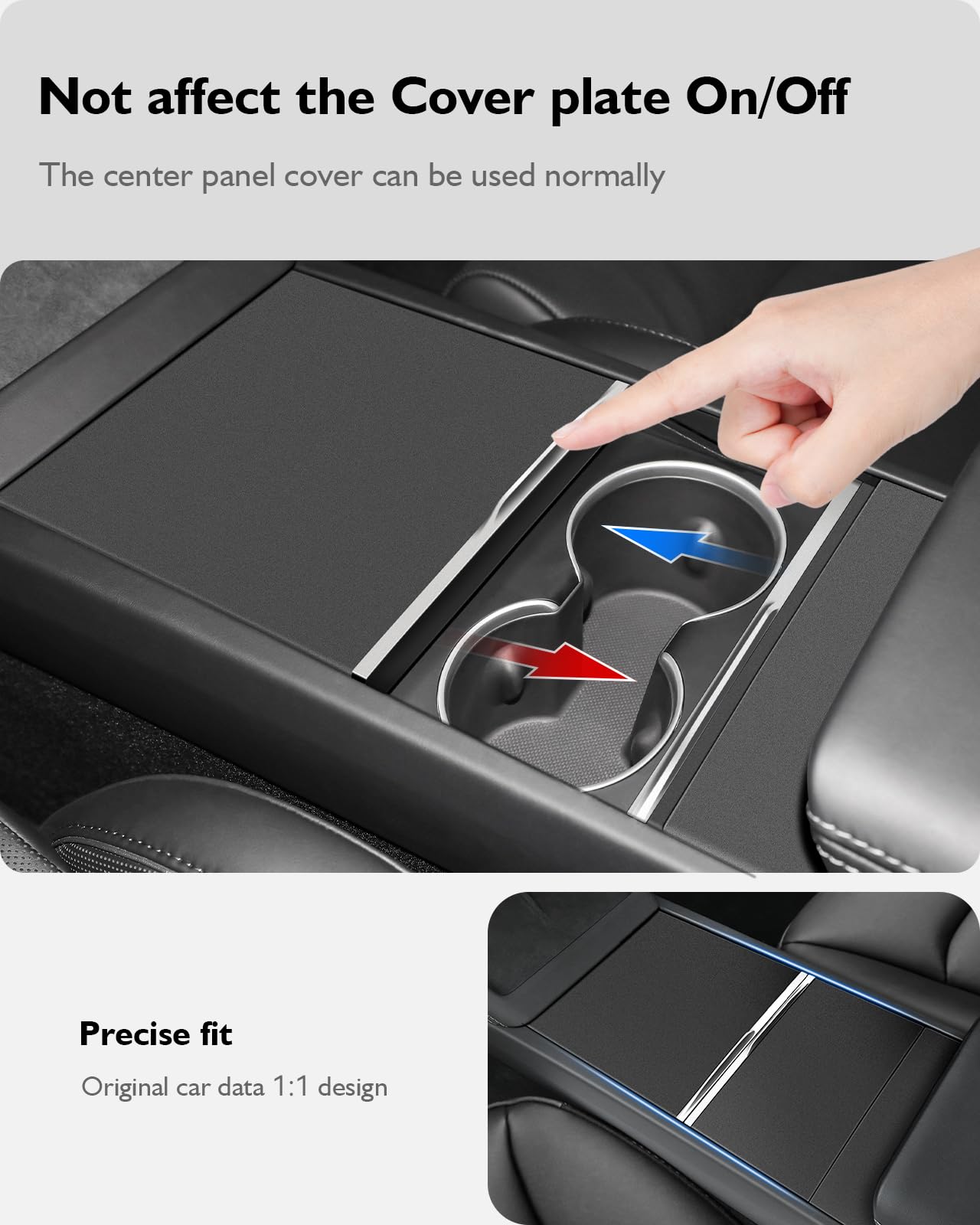 Farmogo Center Console Wrap Kit For Tesla Model 3 (Highland) 2024 2025 And Model Y Juniper Accessories Console Cover Interior De