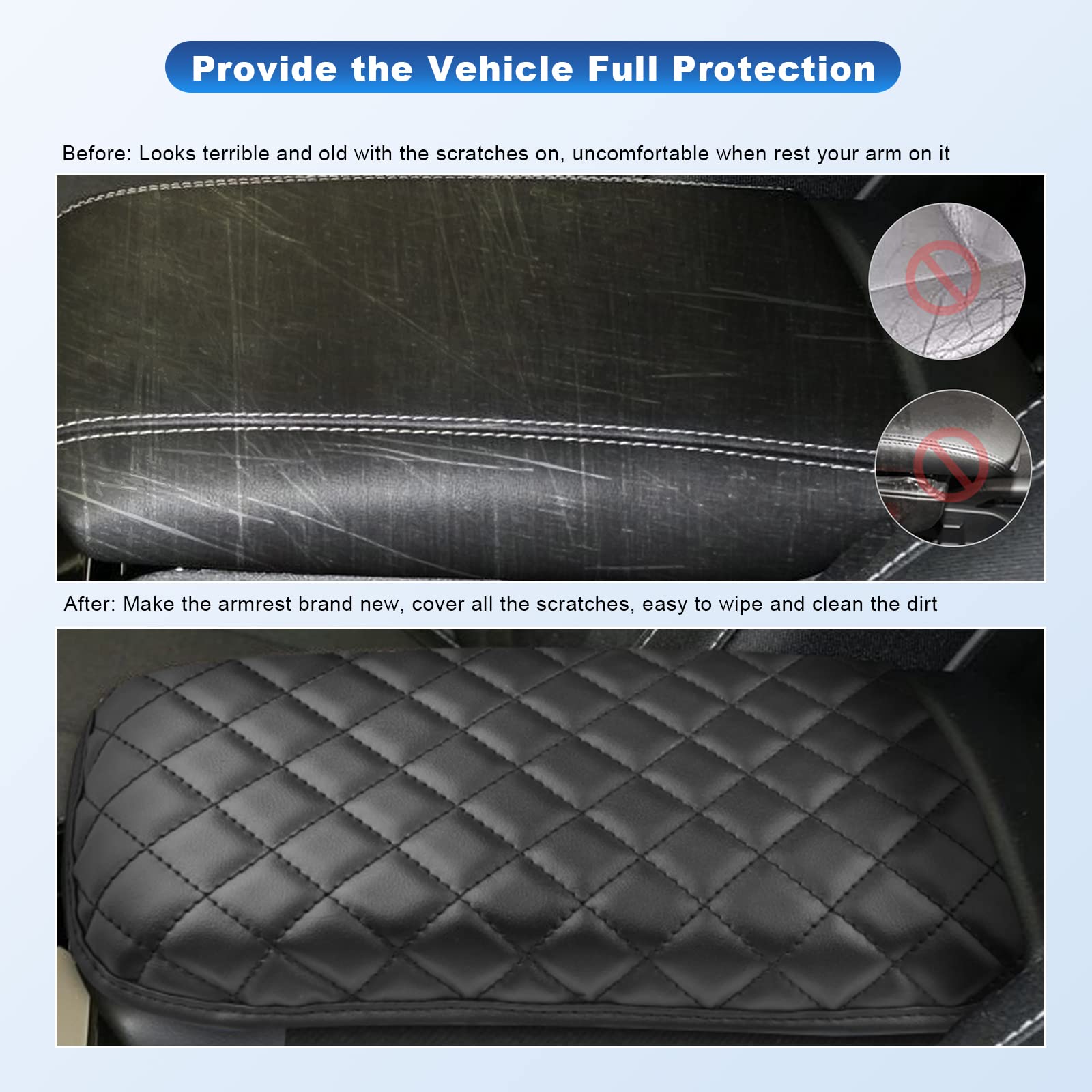 Cdefg 2023 Grand Cherokee L Center Console Cover 2021-2023 Grand Cherokee L Armrest Cover Central Consola Pad Arm Rest 2022 2023