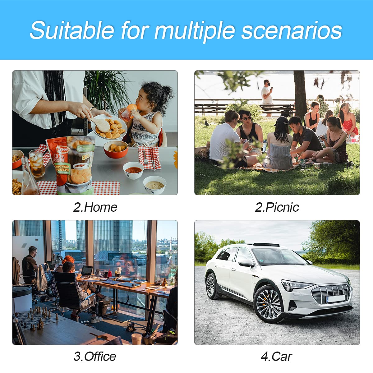 8sanlione Trunk Organizer, Large Capacity Cargo Storage with Insulation Cooler, Foldable Trunk Organizer for Cars, Vehicles, SUV