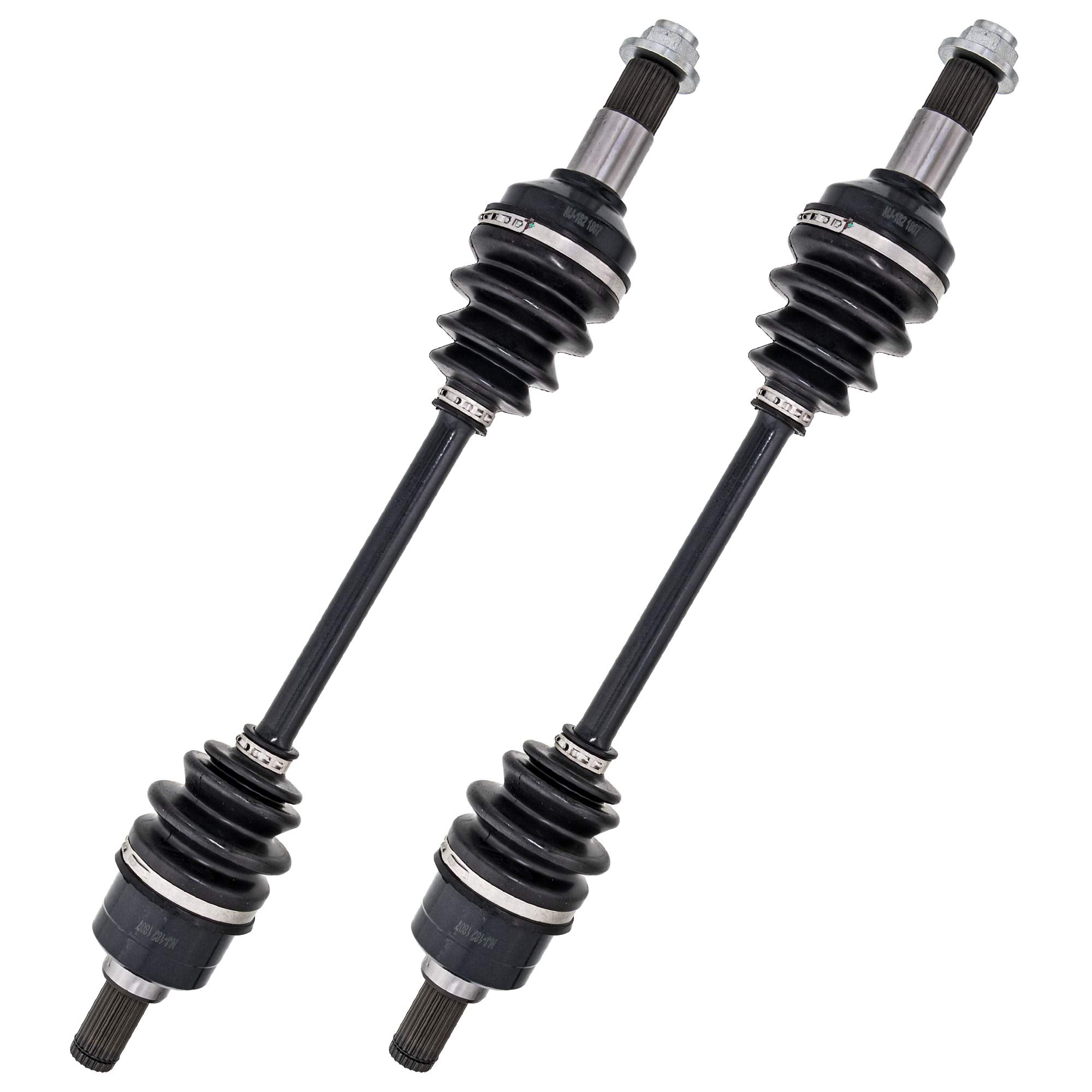 NICHE Rear CV Axle Drive Shaft 2 Pack for Yamaha Grizzly 550/700, Black, 40Cr Steel