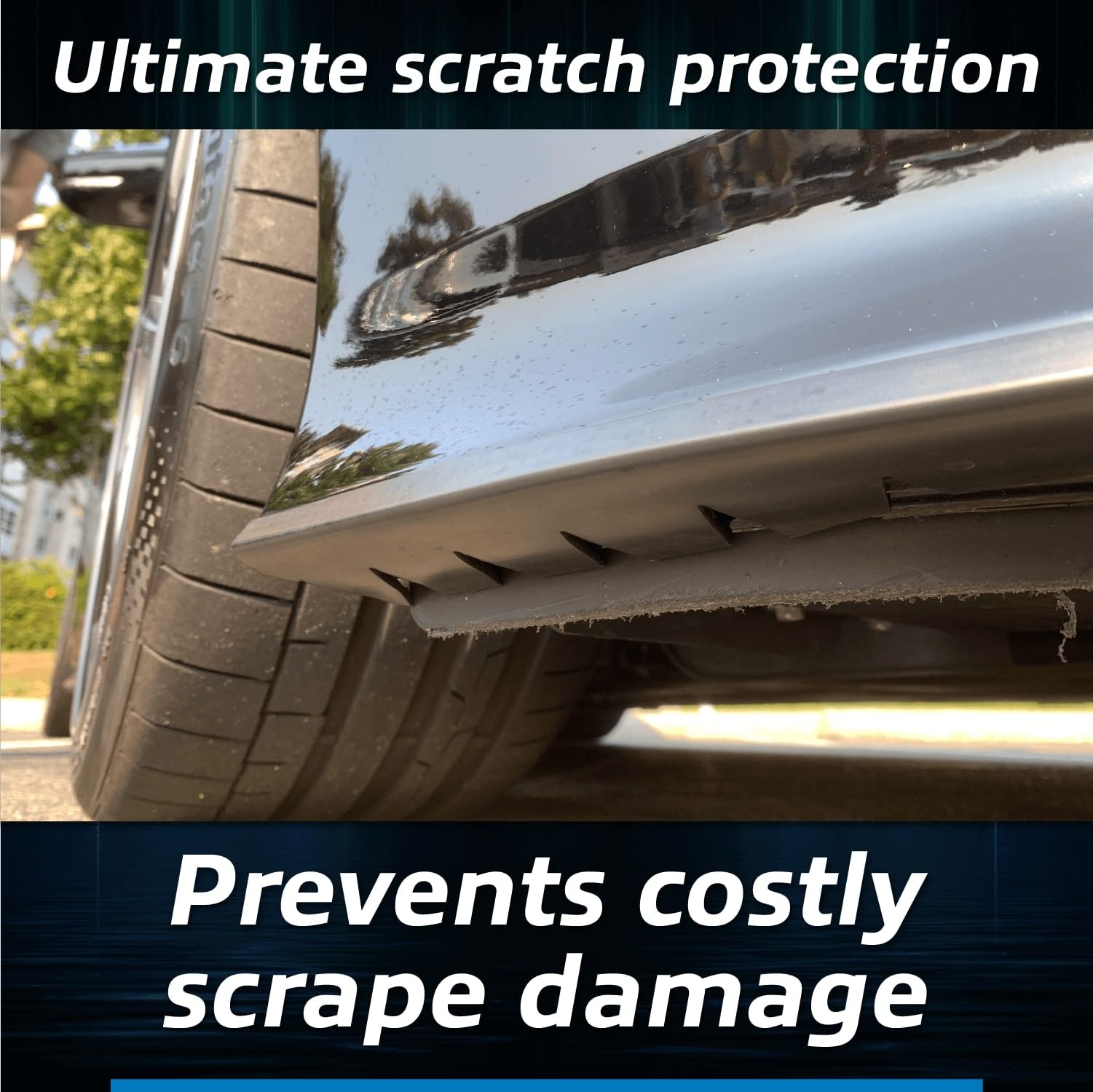 EZ Lip - Original Scrape Guard Universal Fit Front Bumper Armor Skid Plate 8.0 Ft
