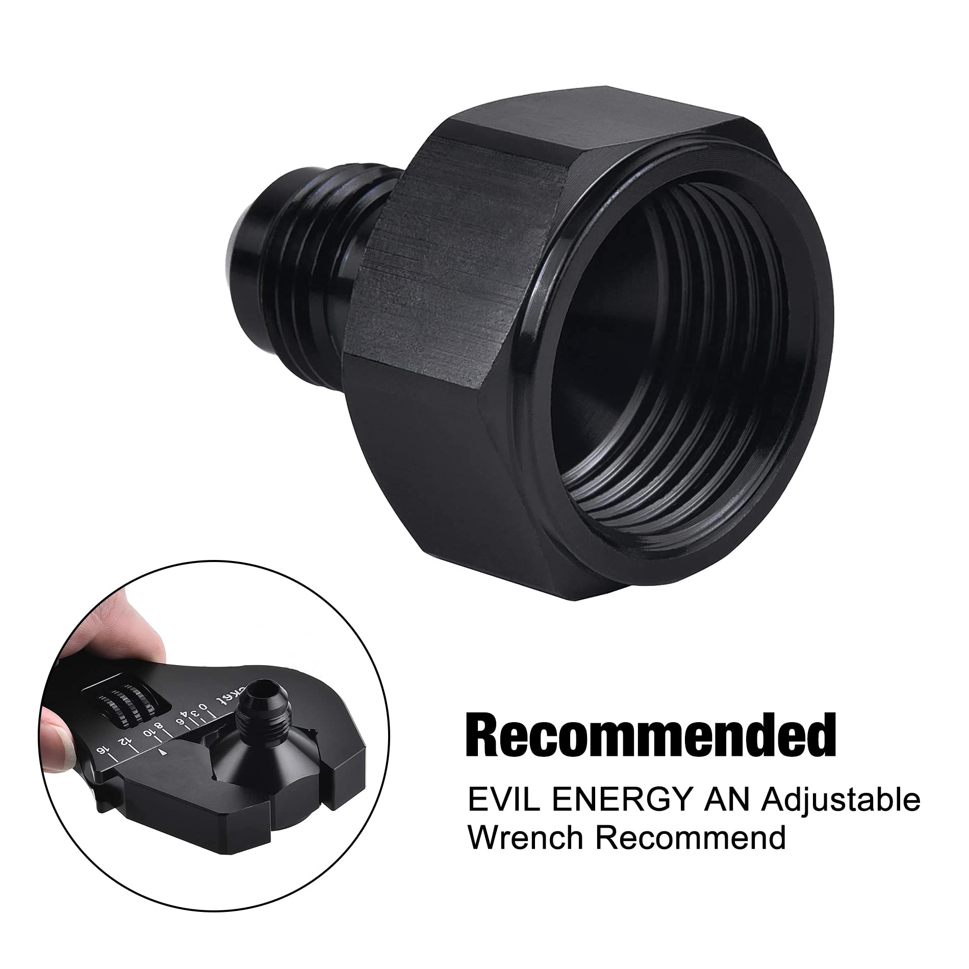 Evil Energy 6An Female To 4An Male Flare Reducer Adapter 2Pcs