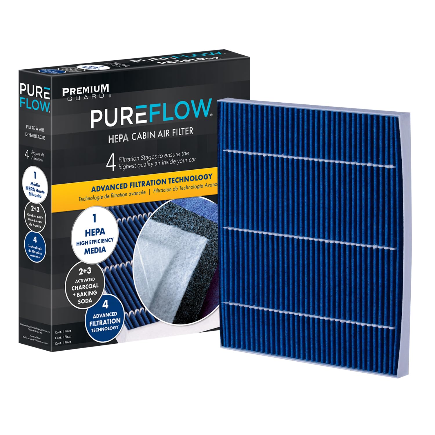 Pureflow Hepa Cabin Air Filter Pc99238Hx|Fits 2023-21 Chrysler Grand Caravan,2023-17 Pacifica