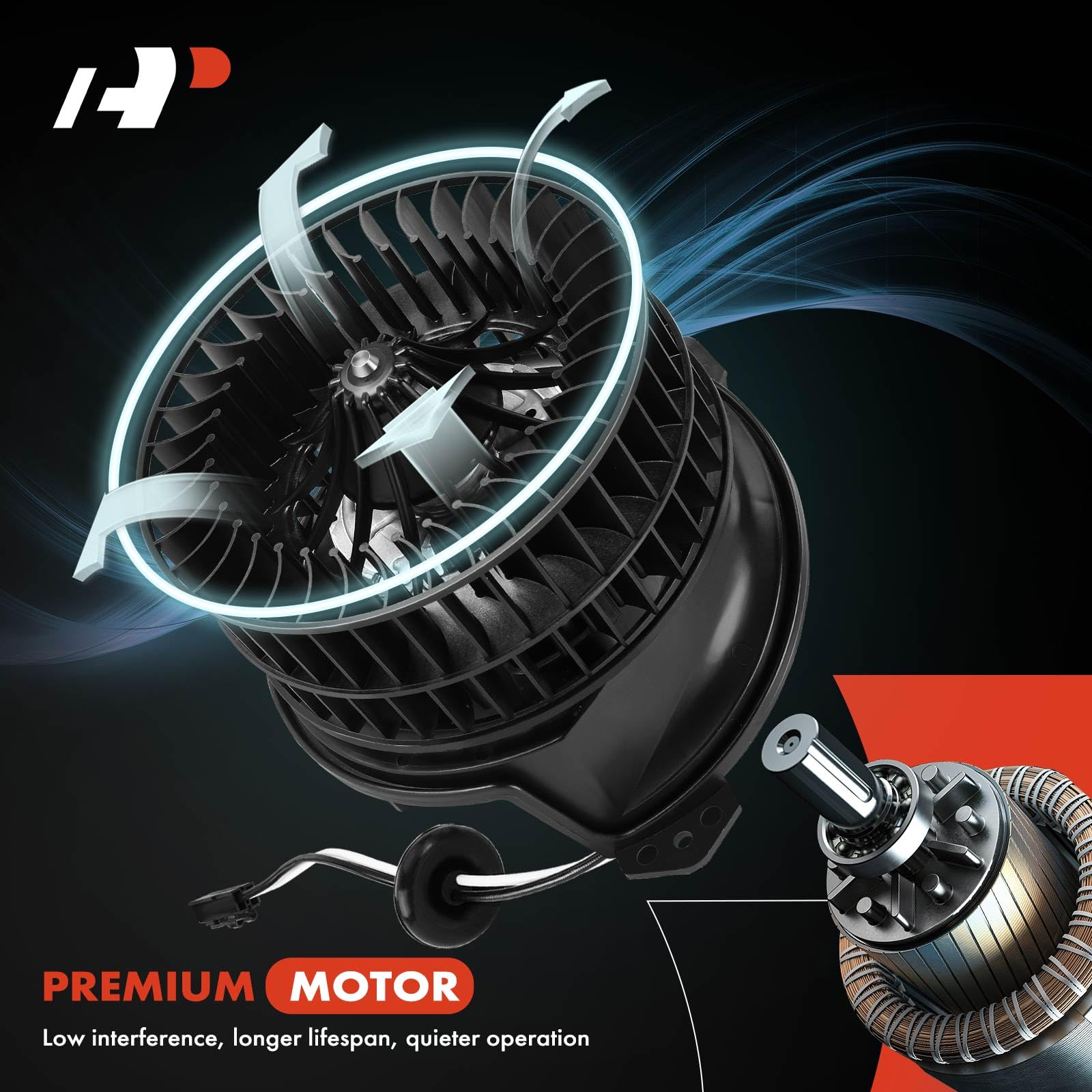 A-Premium HVAC Blower Motor with Fan Cage for Mini Cooper 2008-2015, Paceman 2013-2016, Countryman 2011-2016
