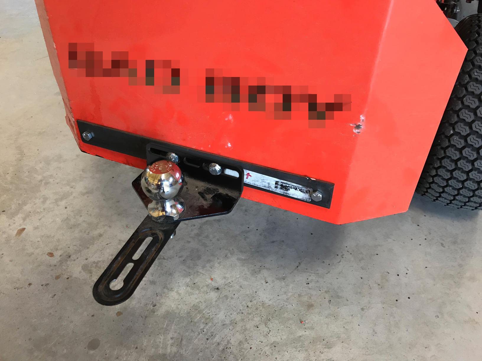 Eapele Zero Turn Mower Trailer Hitch, Universal Fit For Most Of Ztr,3/4” Pin Hole