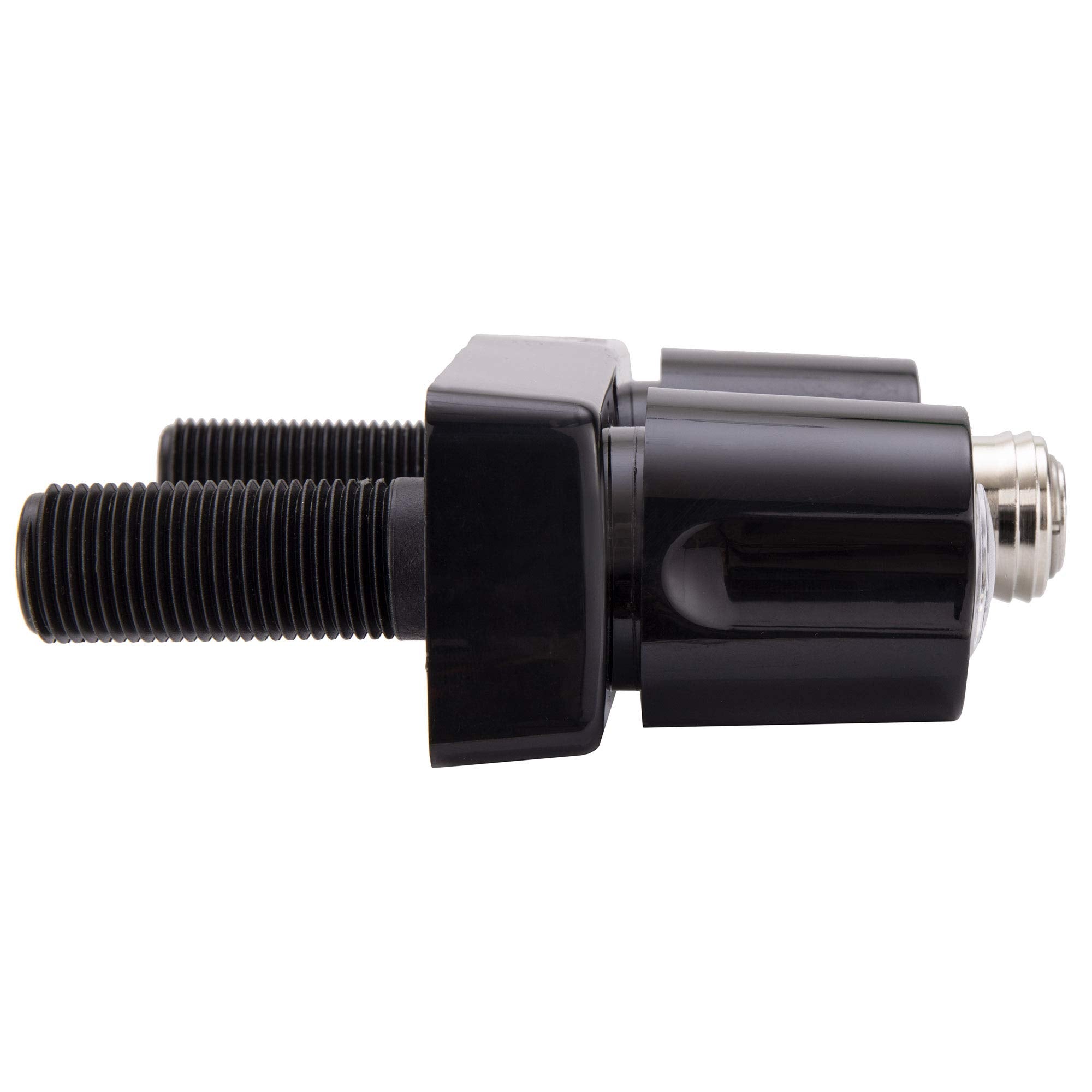 RecPro RV Exterior Faucet Hot/Cold, High Pressure Sprayer, Metal, Flex Spout, Black, Model 193652030058