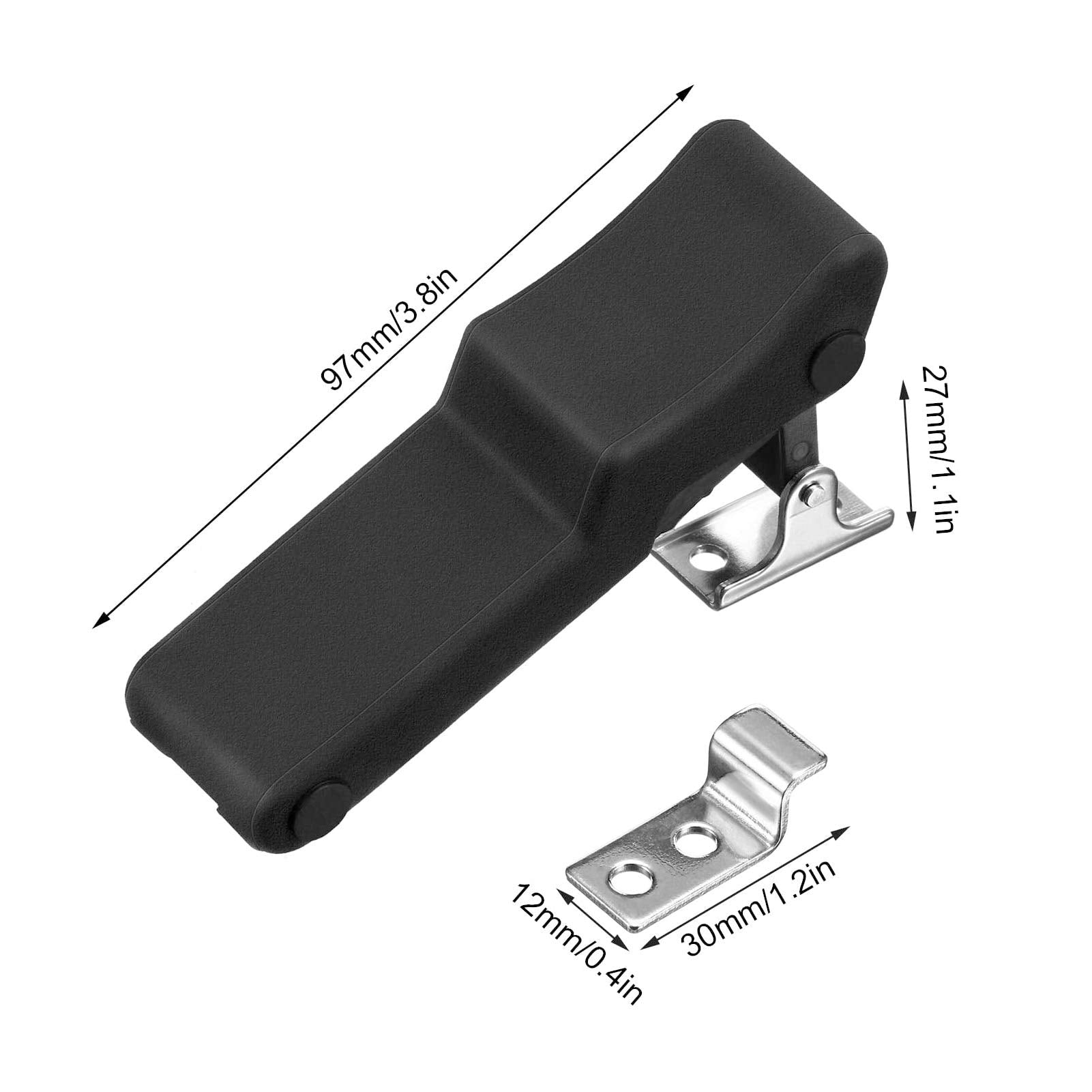 Acouto Front Storage Latch For Polaris 450 570 850 1000 Etx 7081927 2Pcs Front Storage Rack Rubber Latches Replacement, Front Storage Cargo Box Latch For 570 2014-2021