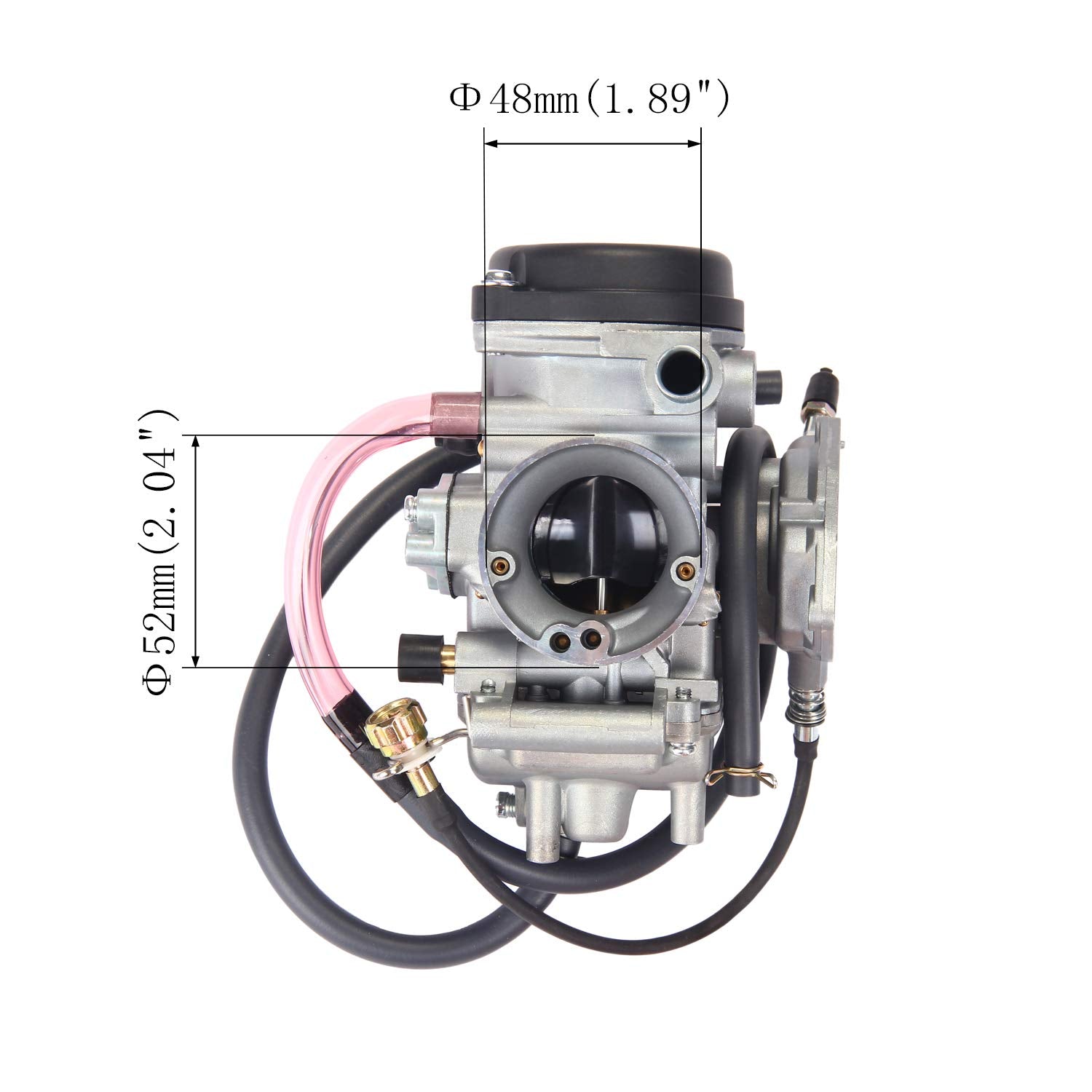 ATRACYPART Carburetor for Yamaha Kodiak 400, Big Bear 400, Grizzly 350/450, Wolverine 350/450 with Air Filter & Cleaner Brush